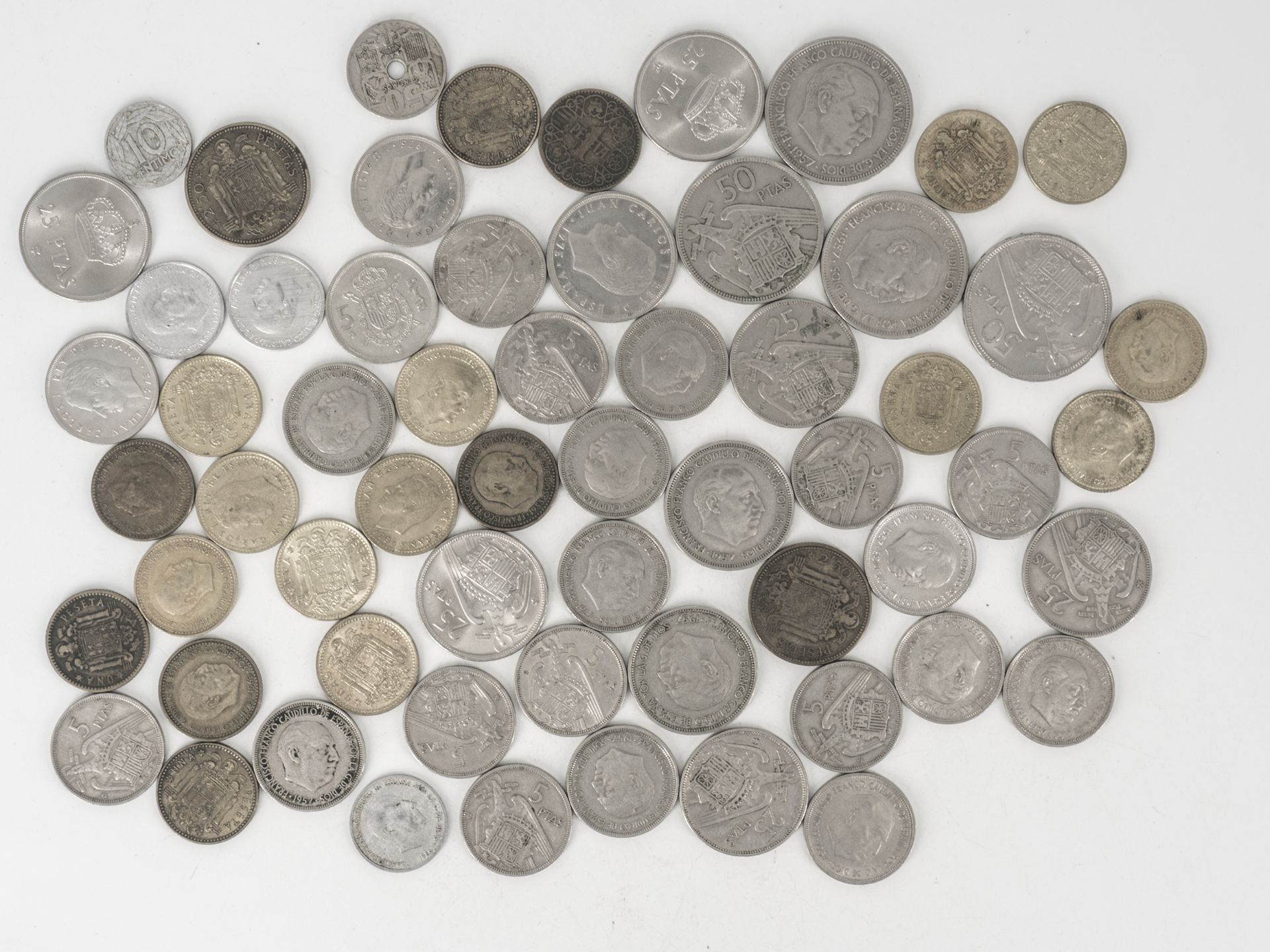 Lot Münzen aus Spanien.