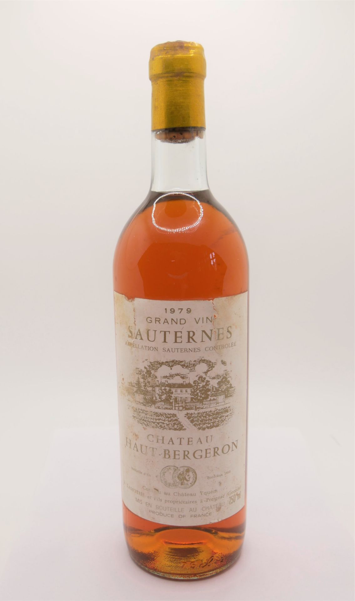 Grand Vin Sauternes Chateau Haut-Bergeron 1979, 0,75 l Dessertwein