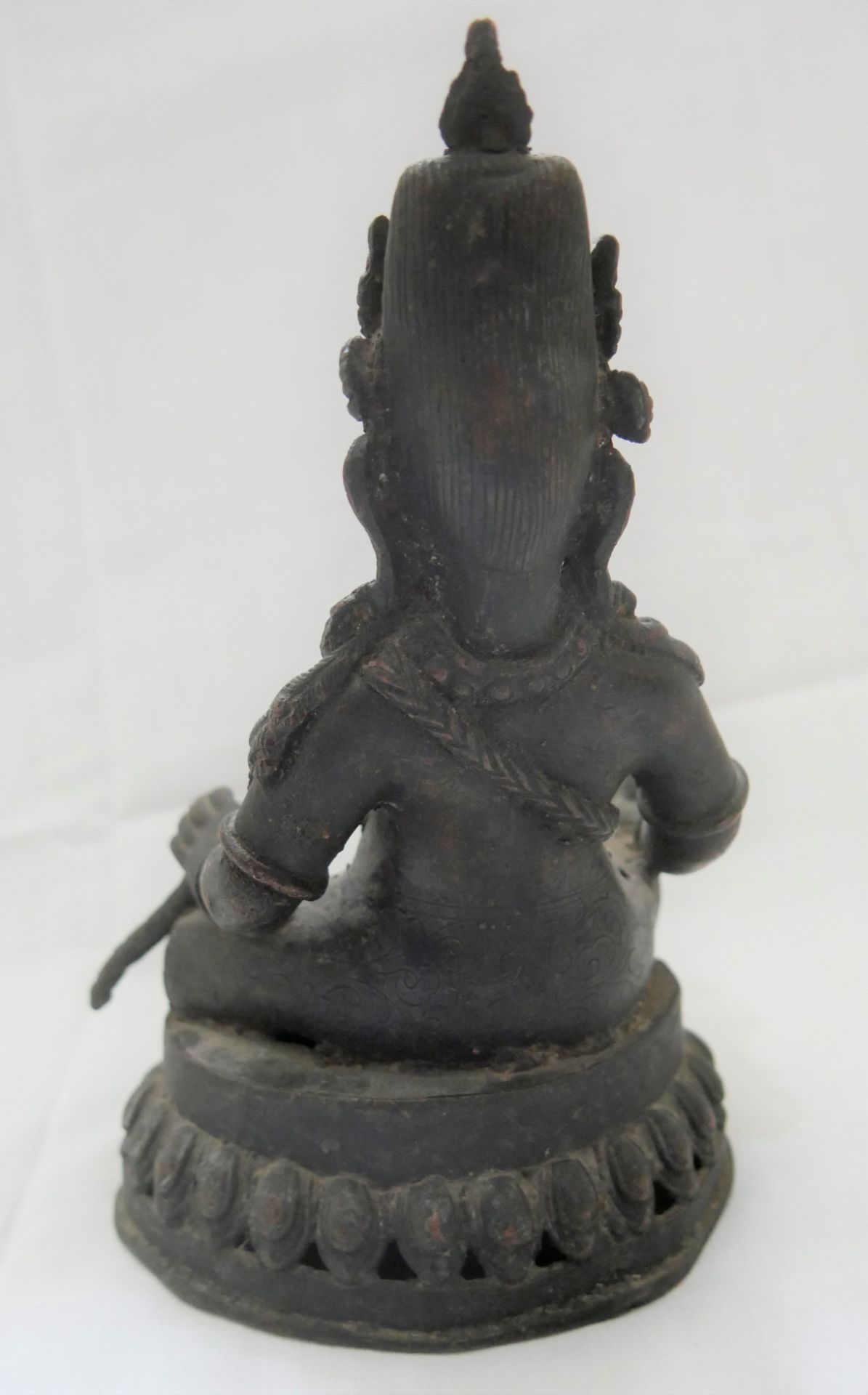 Aus Auflösung, Statue "indische Gottheit Meditation", wohl 19. Jahrhundert, ca. 19 cm hoch, ca, 12 - Bild 2 aus 2