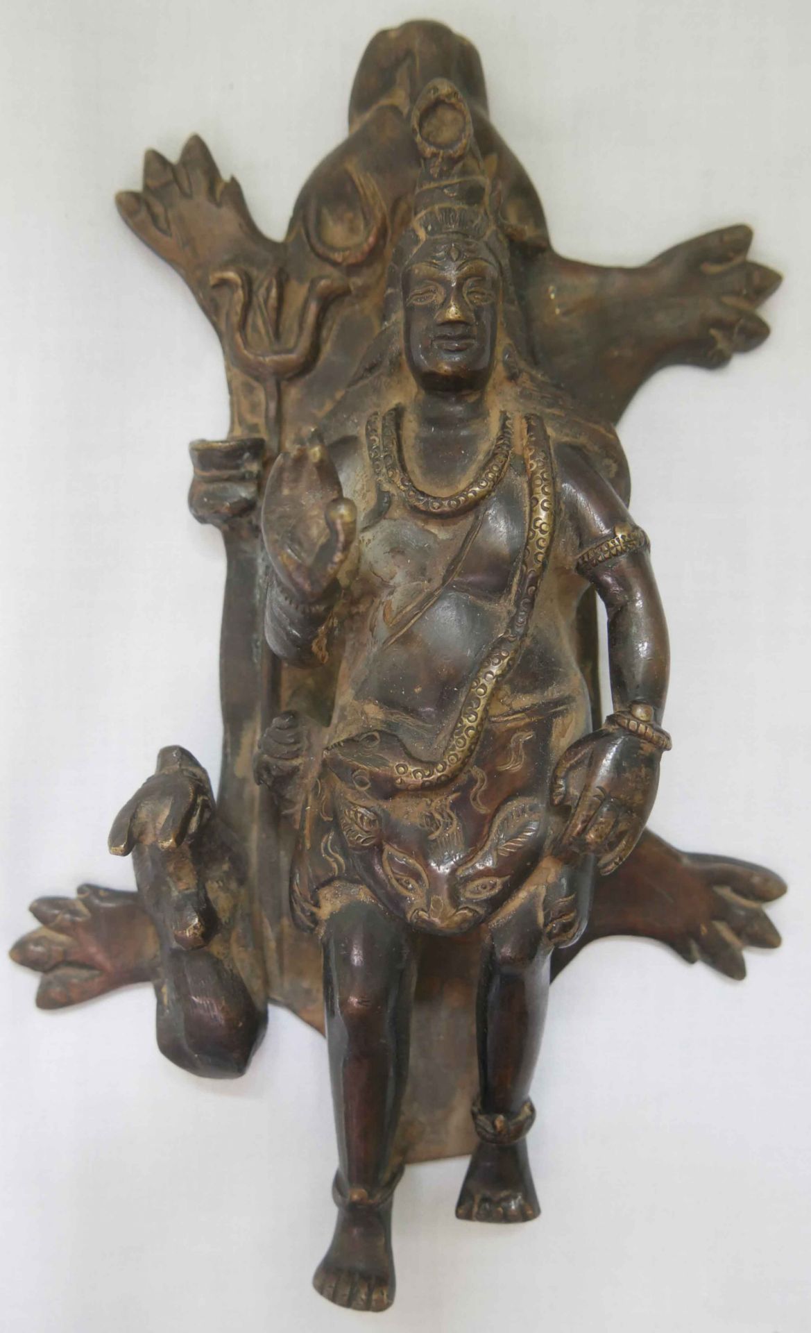 Aus Auflösung, Statue " Gottheit ", wohl 19. Jahrhundert, ca. 22 cm hoch, ca, 14 cm breit,als Wand