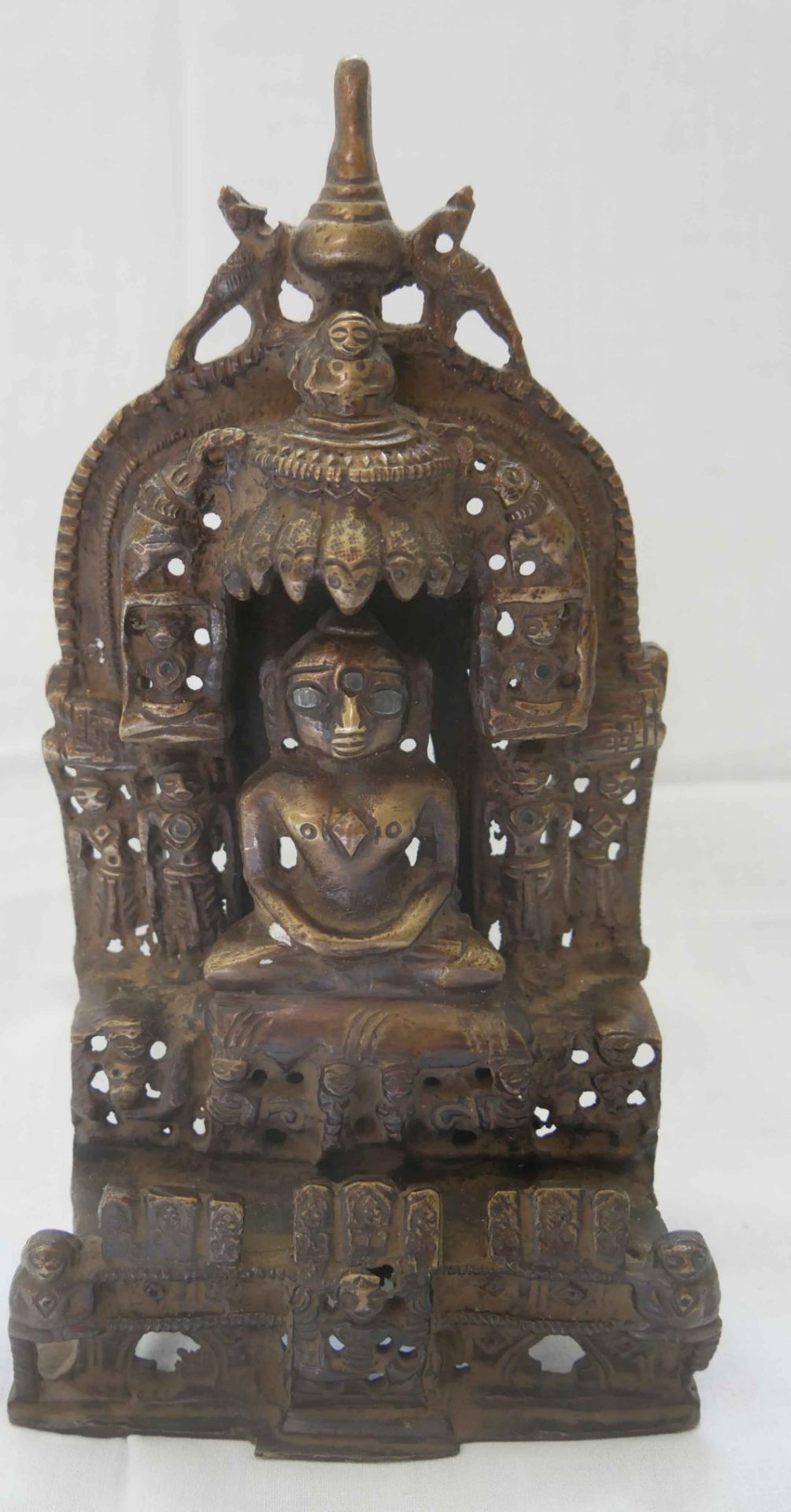 Aus Auflösung, Statue " Indische Gottheit Mahavira", wohl 19. Jahrhundert, ca. 20 cm hoch, ca, 12 cm