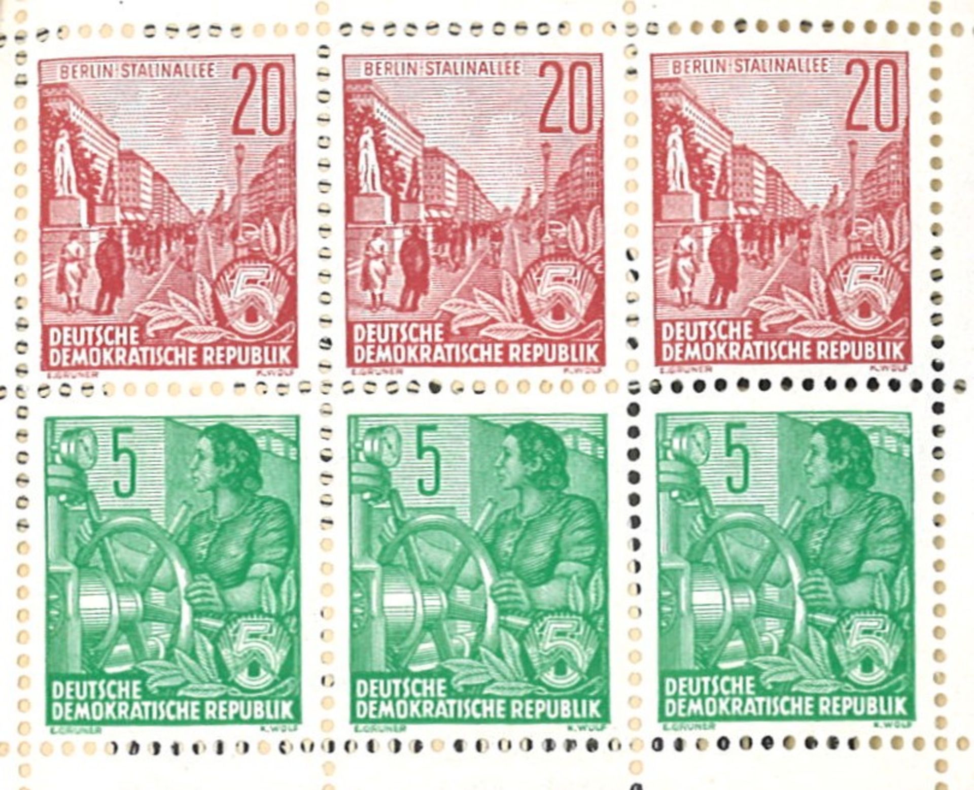 DDR 1957, postfrisch. Markenheftchen MiNr. MH 2b - Bild 2 aus 2