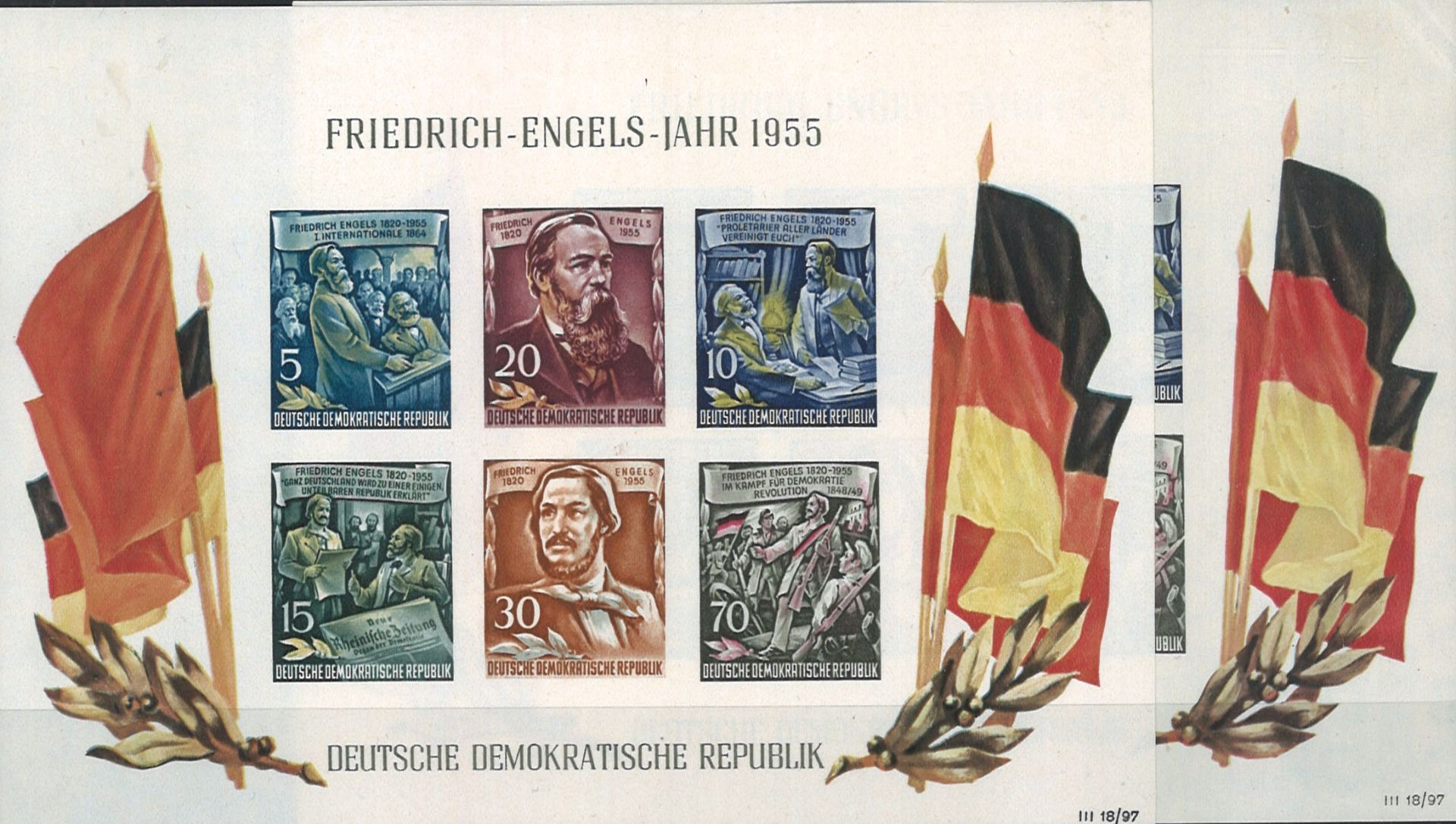 DDR 1955. Block 13. 2x mit Falz