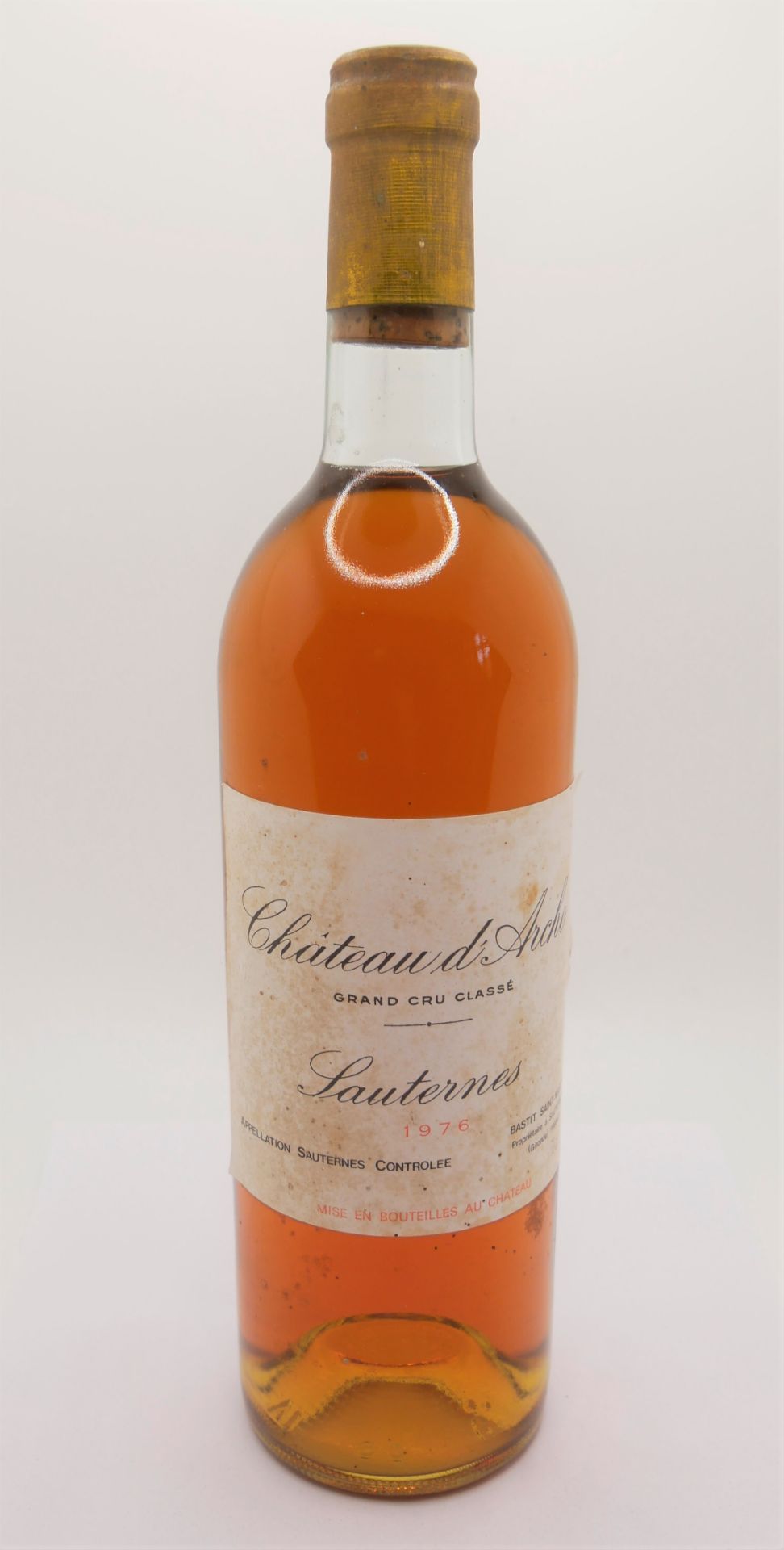 Château d´Arche, Grand Cru Classé, Sauternes, 1976, 73 cl Dessertwein