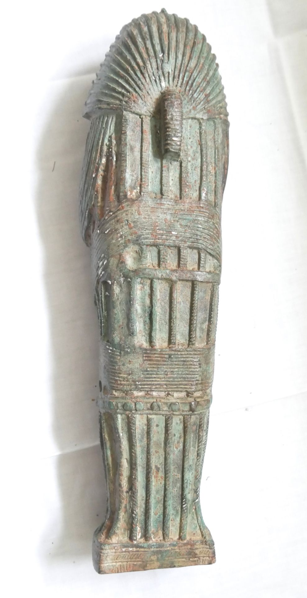 Bronzefigur Tutenchamun, Höhe ca. 44,5 cm - Bild 2 aus 2