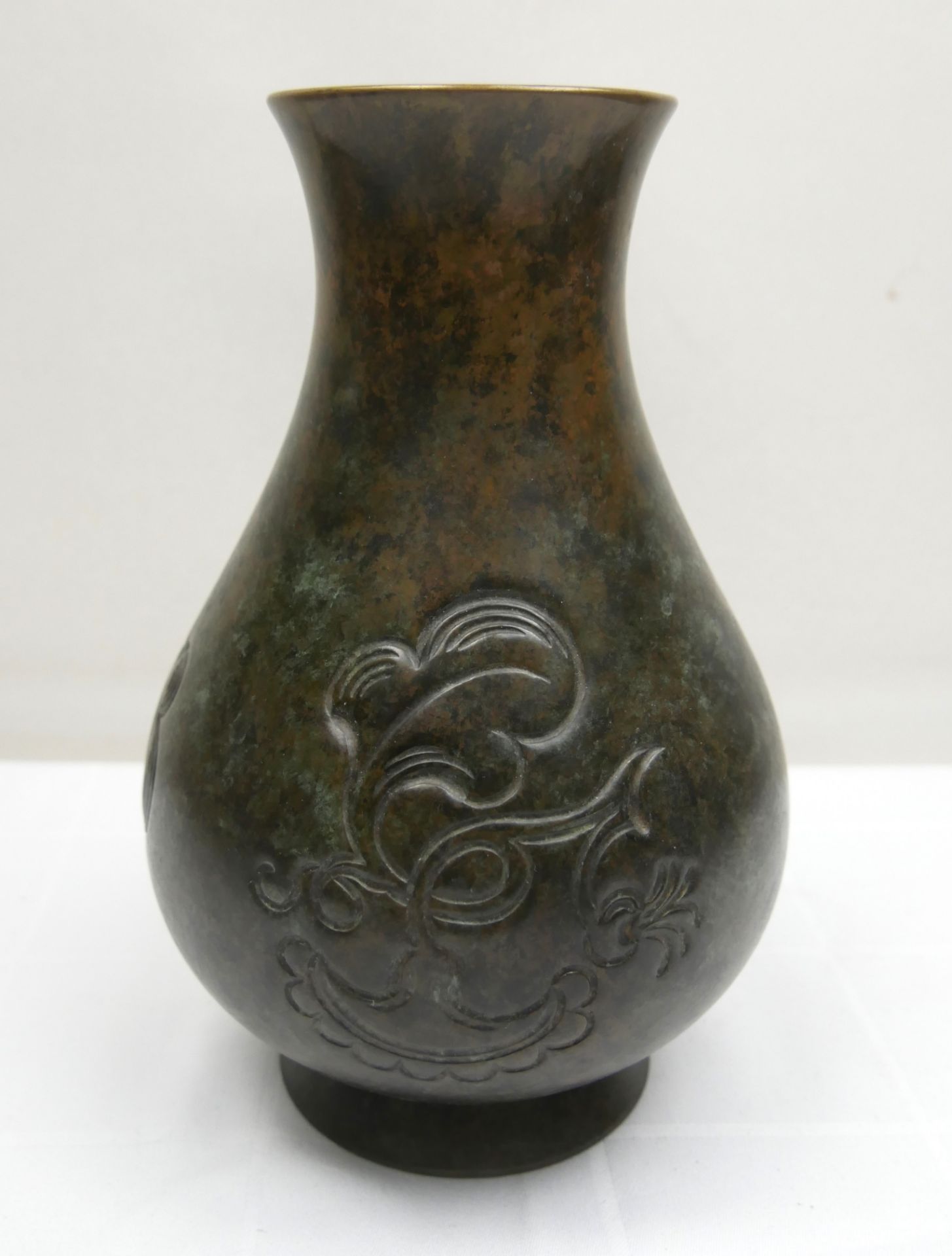 WMF Ikora Metall Vase Art Deco. Am Boden Punze. Höhe ca. 27 cm seltene Ausführung - Bild 2 aus 3