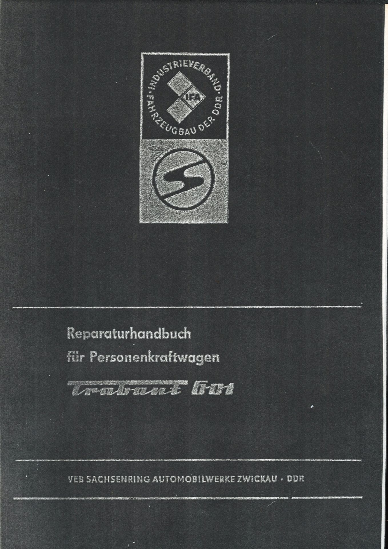 Aus Oldtimer Sammlung! Anhang zum Reparaturhandbuch "Trabant 601" Zweikreisbremsanlage. Selbst