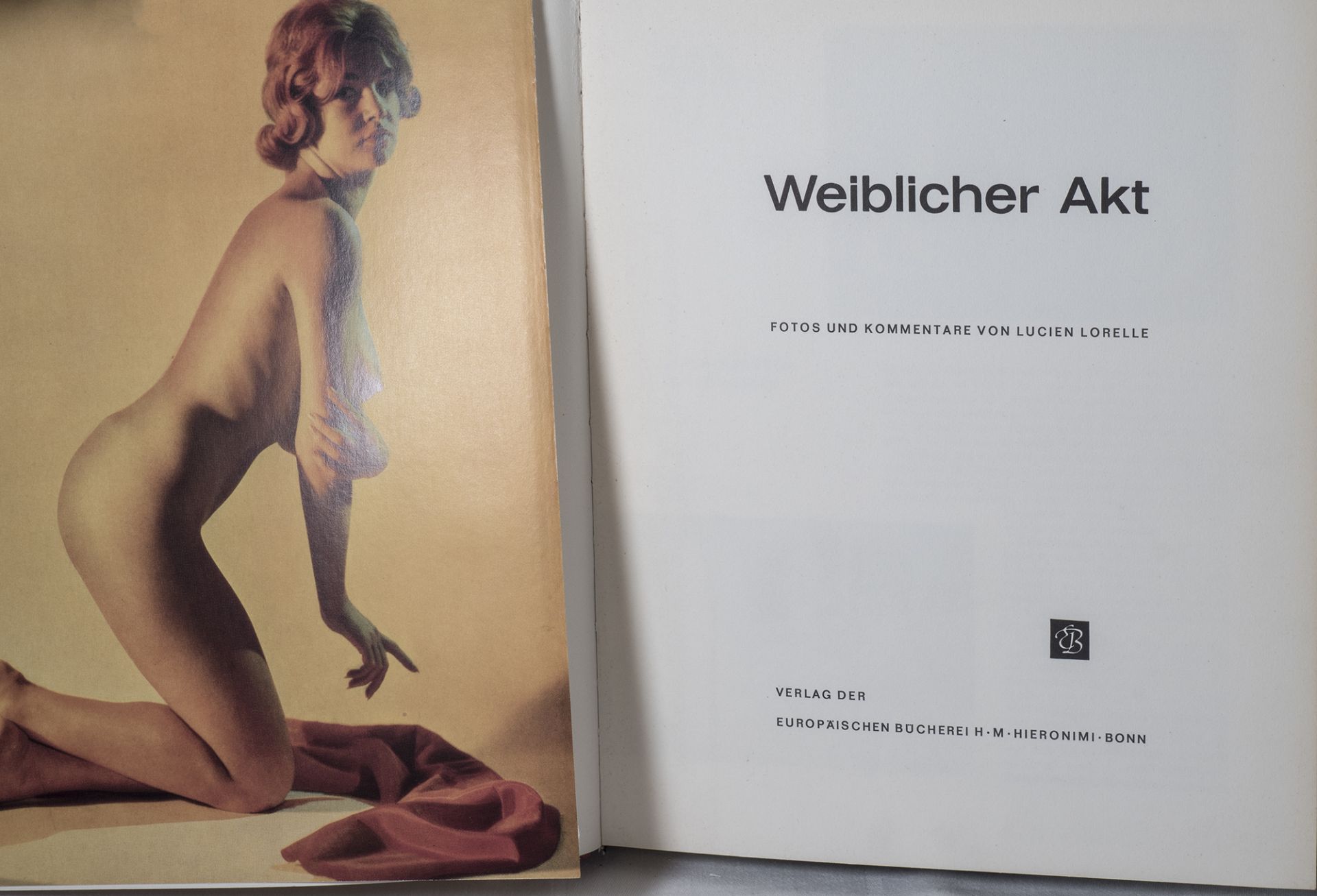 Zwei Aktbücher: 1. Lucien Lorelle, "Weiblicher Akt", 1969. 2. Braus, "Bilder Lust", erotische - Image 2 of 2