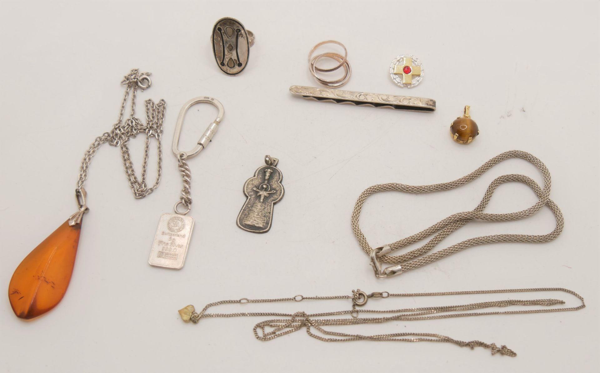 Lot Silberschmuck aus Auflösung, Gesamtgewicht ca. 54 gr