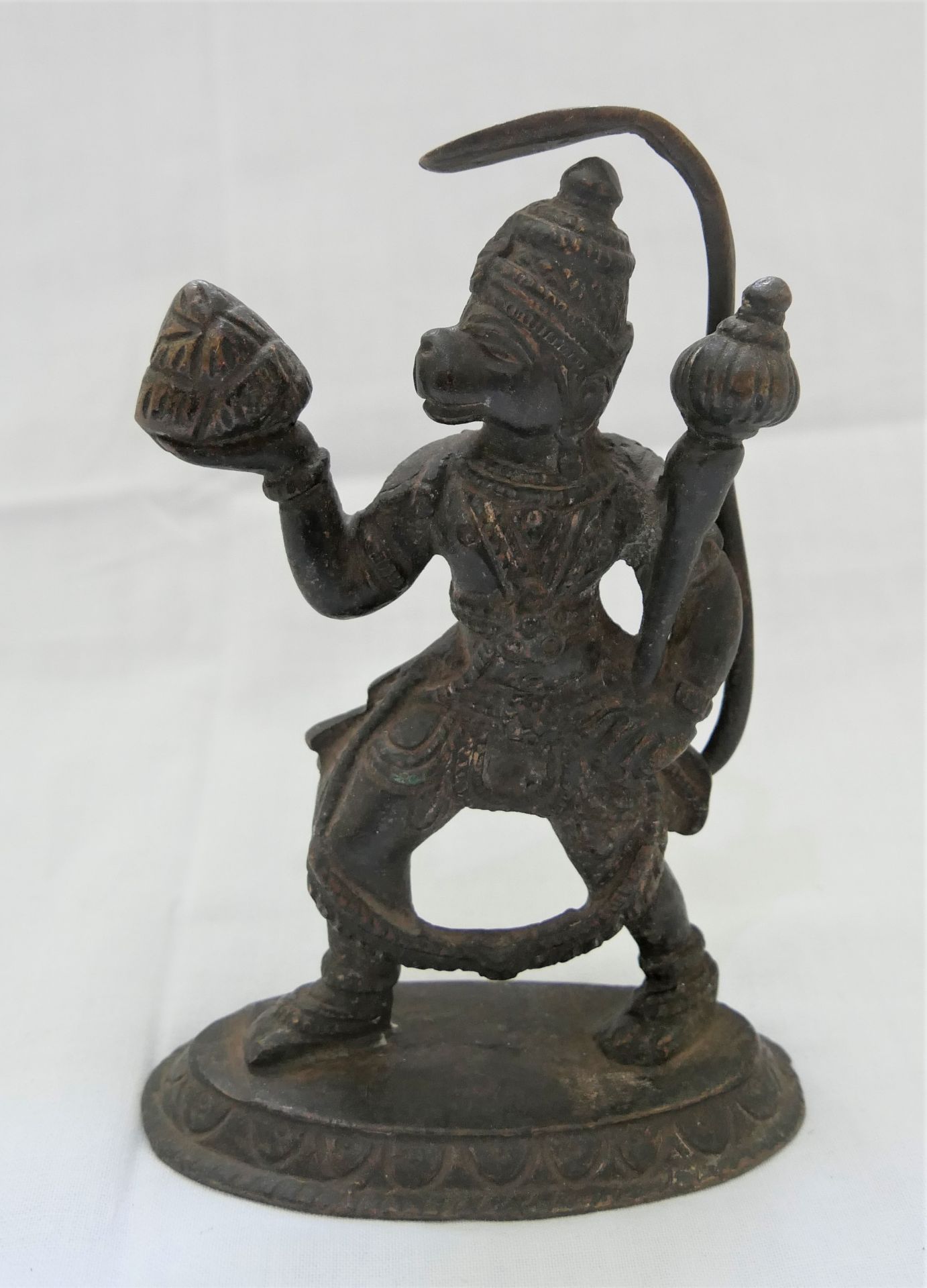 Aus Auflösung, Statue "indische Gottheit Hanuman?", wohl 19. Jahrhundert, ca. 14 cm hoch, ca, 9,5 cm