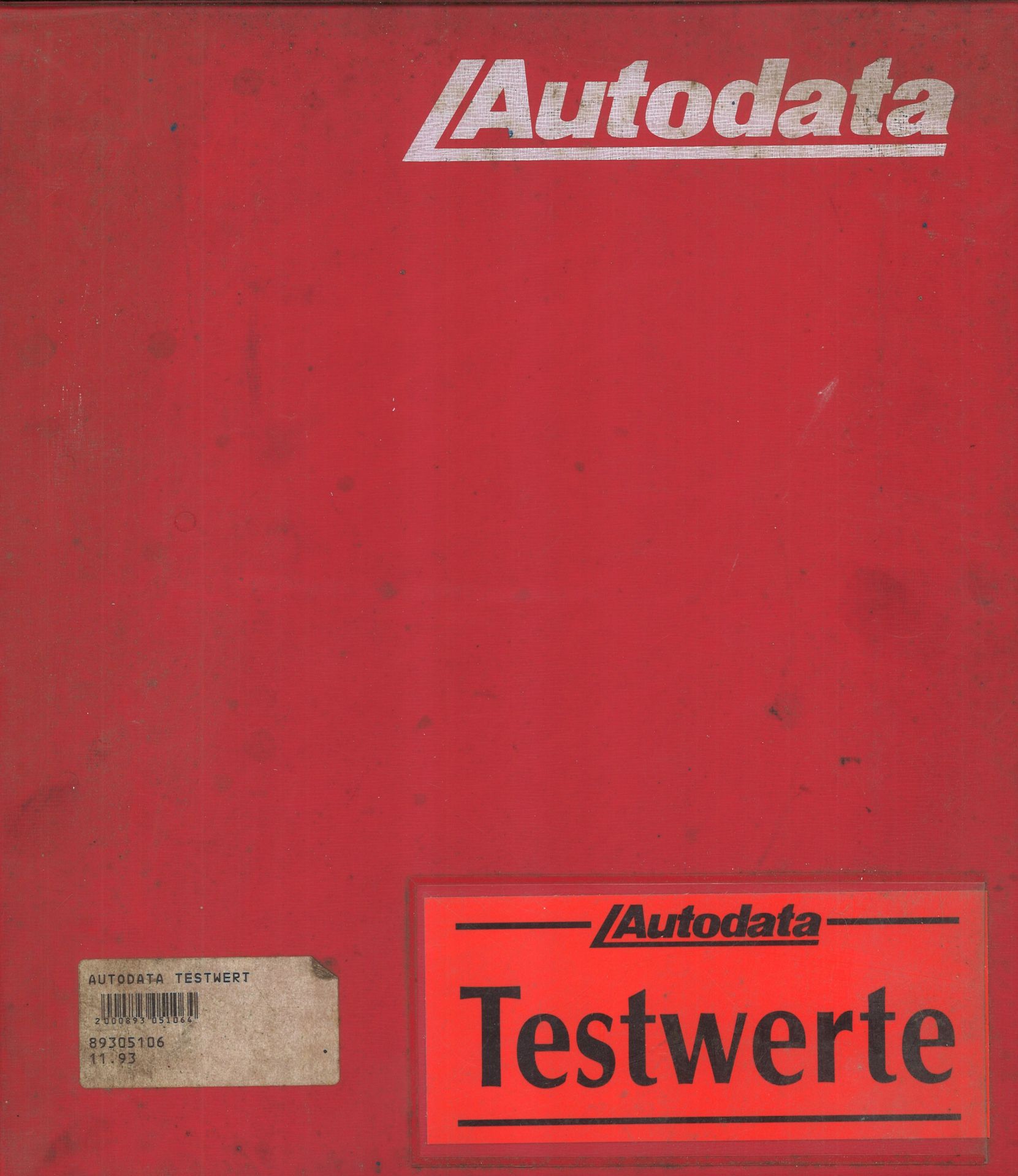 Aus Oldtimer Sammlung! Autodate "Testwerte" 1993. Inhalt: z.B. Alfa Romeo, Audi, Toyota, Lada,