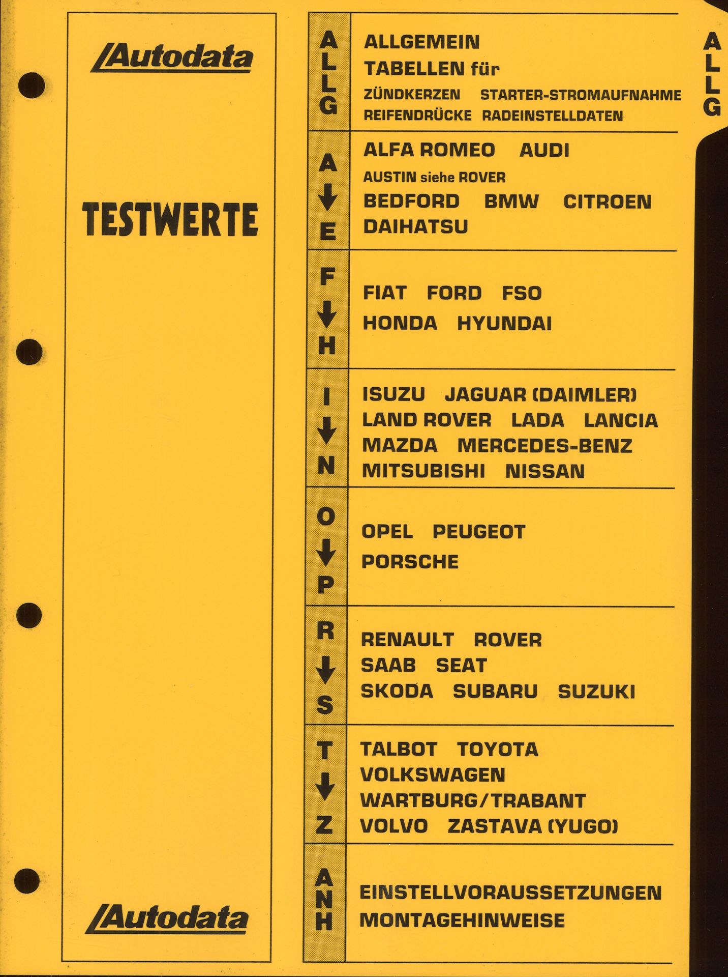 Aus Oldtimer Sammlung! Autodate "Testwerte" 1993. Inhalt: z.B. Alfa Romeo, Audi, Toyota, Lada, - Bild 2 aus 3