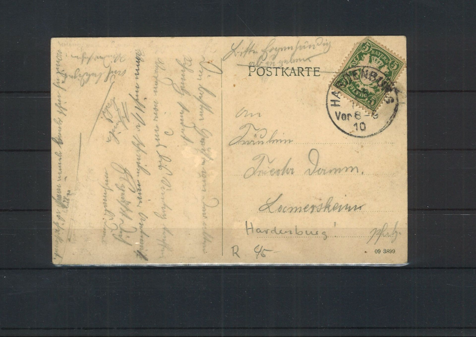 Postkarte Kurhaus "Alte Schmelz" Besitzer Ferdinand Bassemir Jägerthal bei Bad Dürkheim, gelaufen - Image 2 of 2