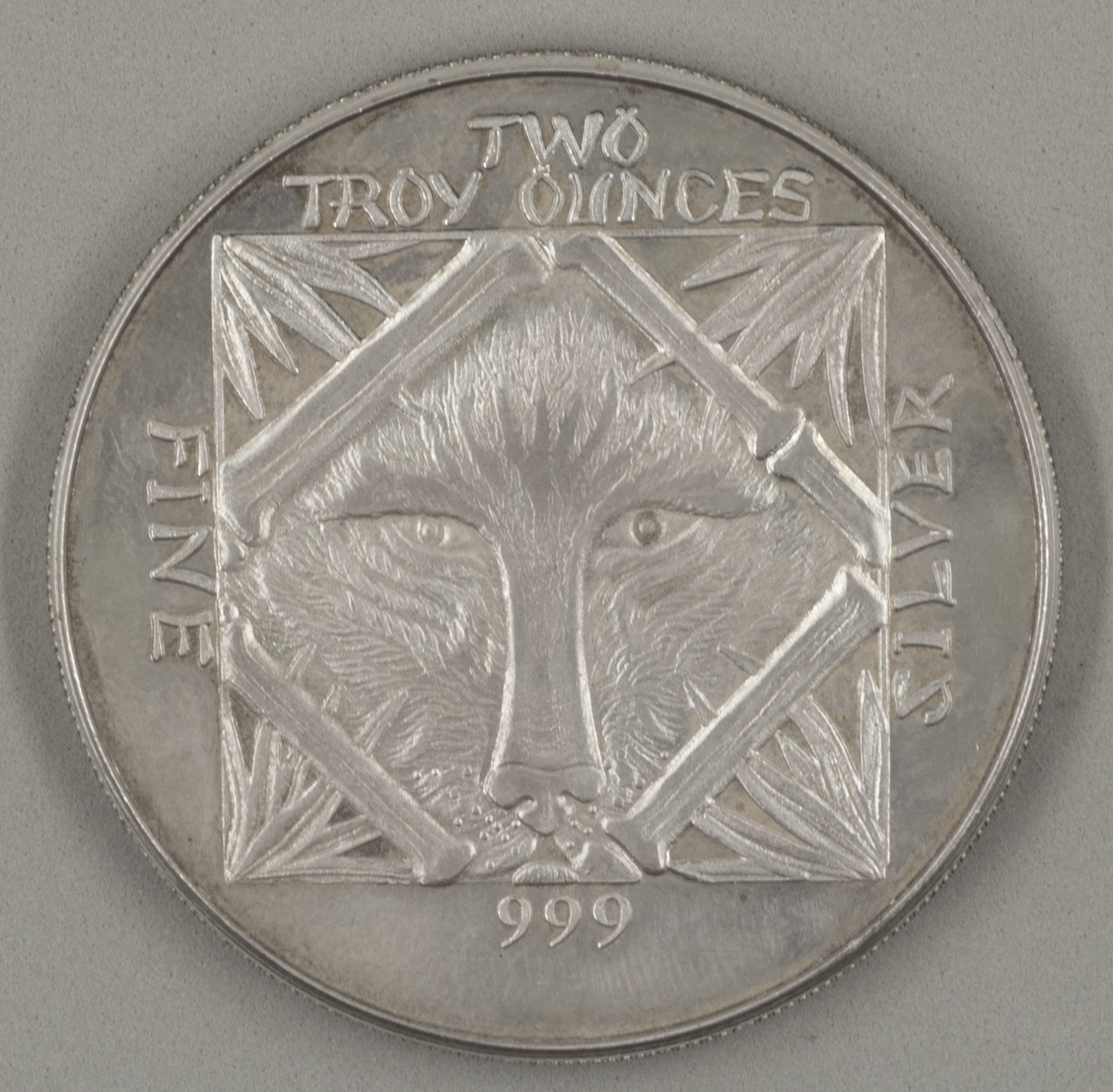 Chinese Panda Commcmorative, 2 Troy Ounce Round, 999 Fine Silver. - Image 2 of 2