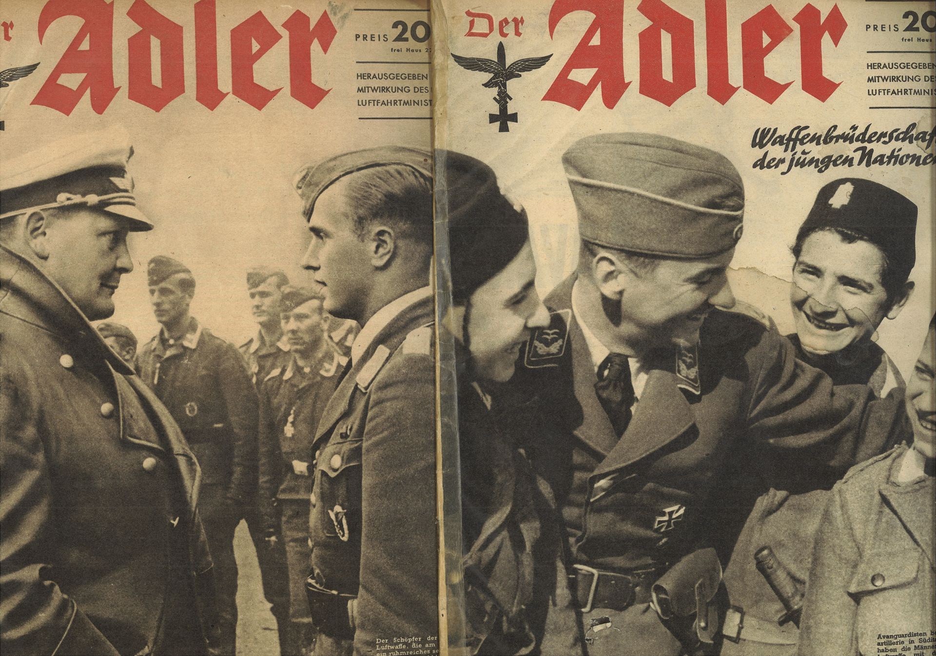 Der Adler Heft 4 / Berlin 18. Februar 1941 und Heft 5 / Berlin 4. März 1941, sowie der Stern Heft - Bild 2 aus 3