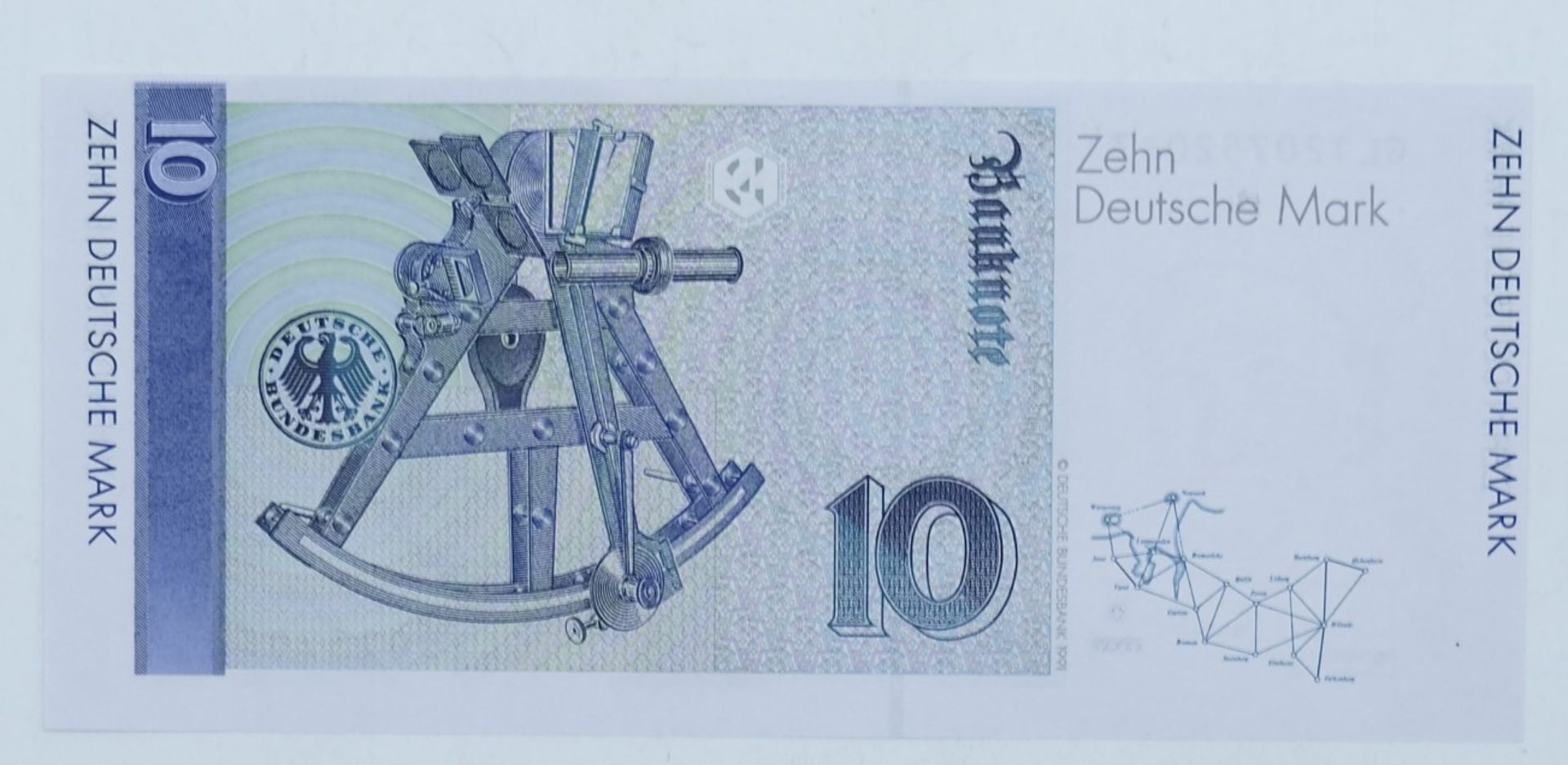 BRD 1993, 10 Deutsche Mark - Banknote, Erhaltung: Kassenfrisch. - Bild 2 aus 2