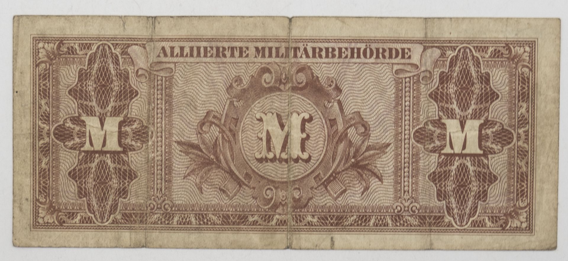 Alliierte Militärbehörde 1944, 20 Mark. Erhaltung: ss. - Bild 2 aus 2