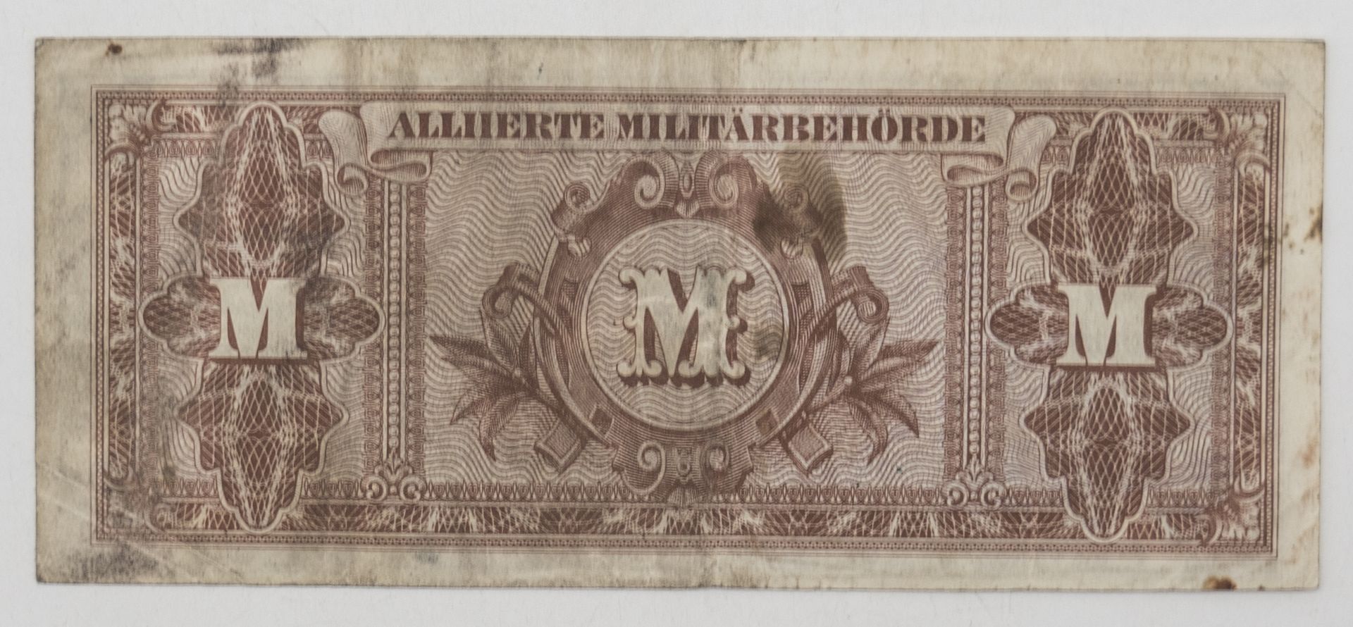 Alliierte Militärbehörde 1944, 50 Mark. Erhaltung: ss. - Bild 2 aus 2