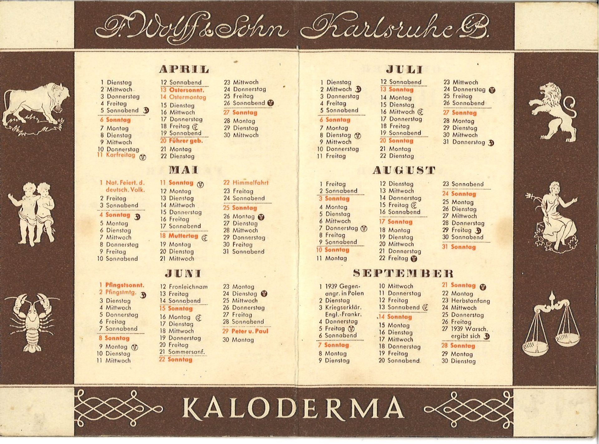 Kalderma Gegr. 1857 F. Wolff & Sohn - Karlsruhe. Damen und Herren - Friseur Parfümerie Hans Friese - Bild 2 aus 2