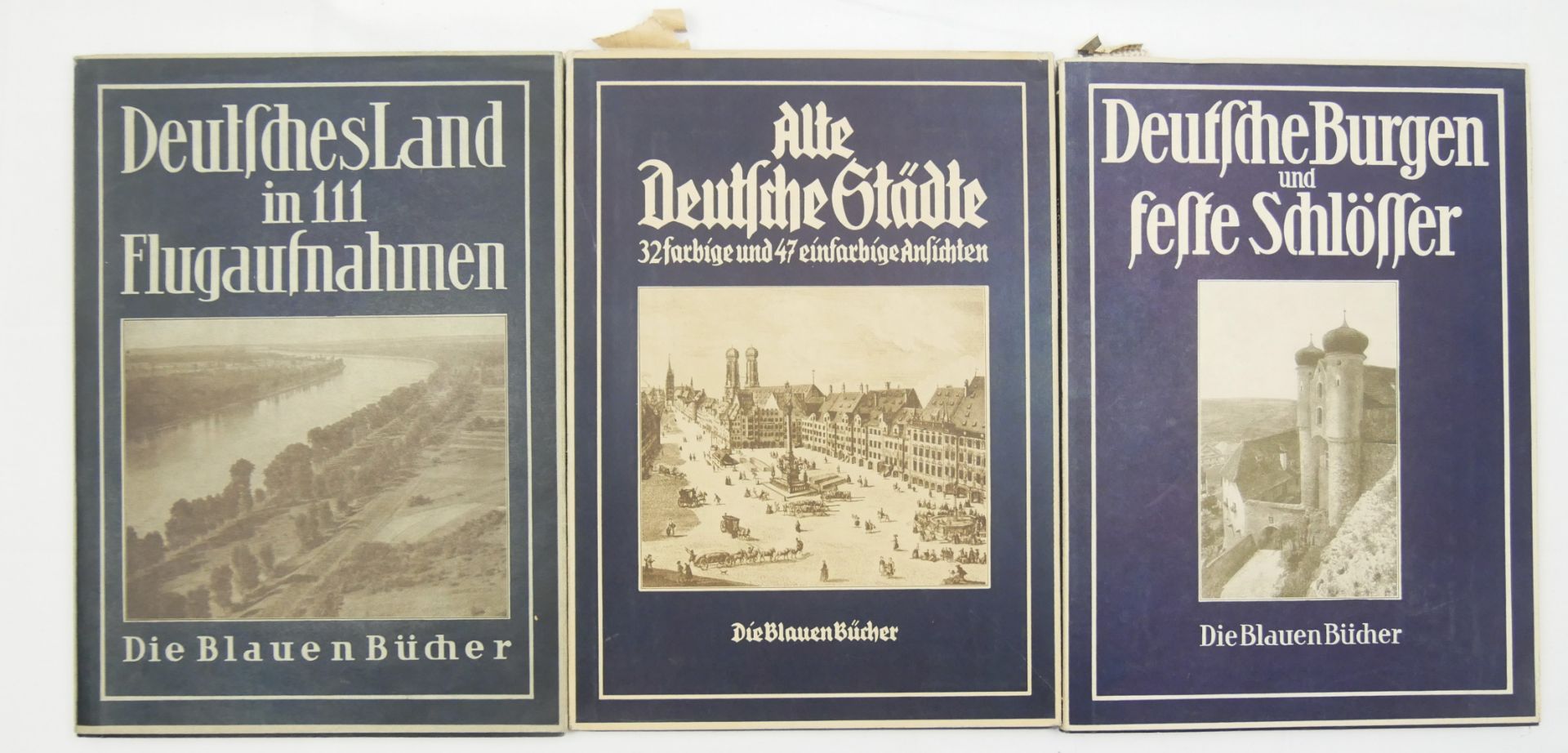 Deutsche Burgen und feste Schösser, Alte Deutsche Städte, Deutsches Land in 111 Flugausfnahmen.