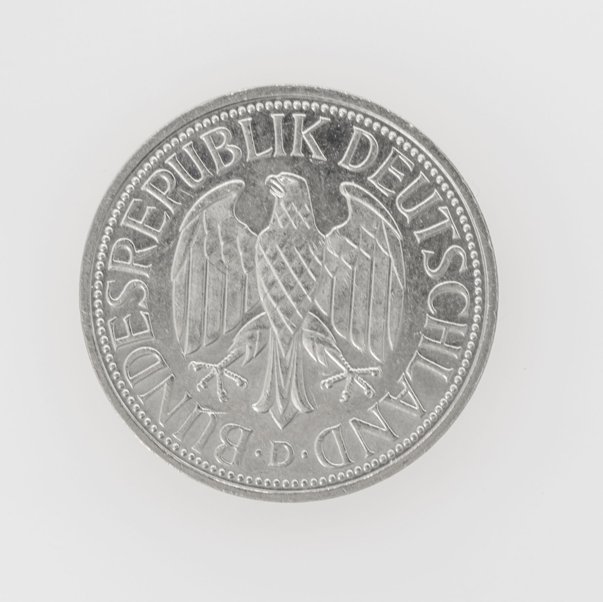 BRD 1994 D, 1 DM - Münze, Fehlprägung: Rand sehr schwach geprägt. - Image 2 of 3