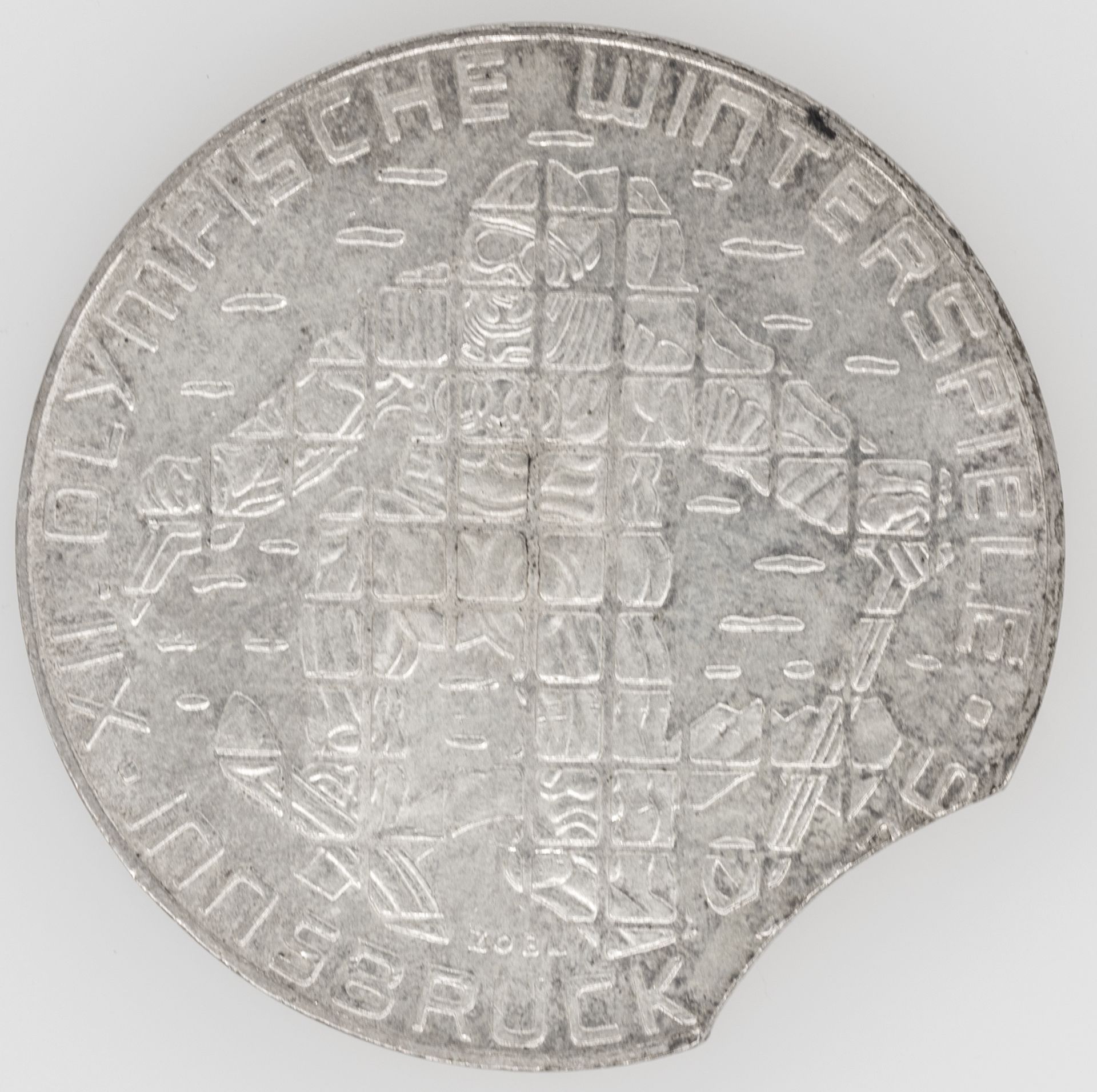 Österreich 1975, 100 Schilling - Münze. Fehlprägung: Zeinende.