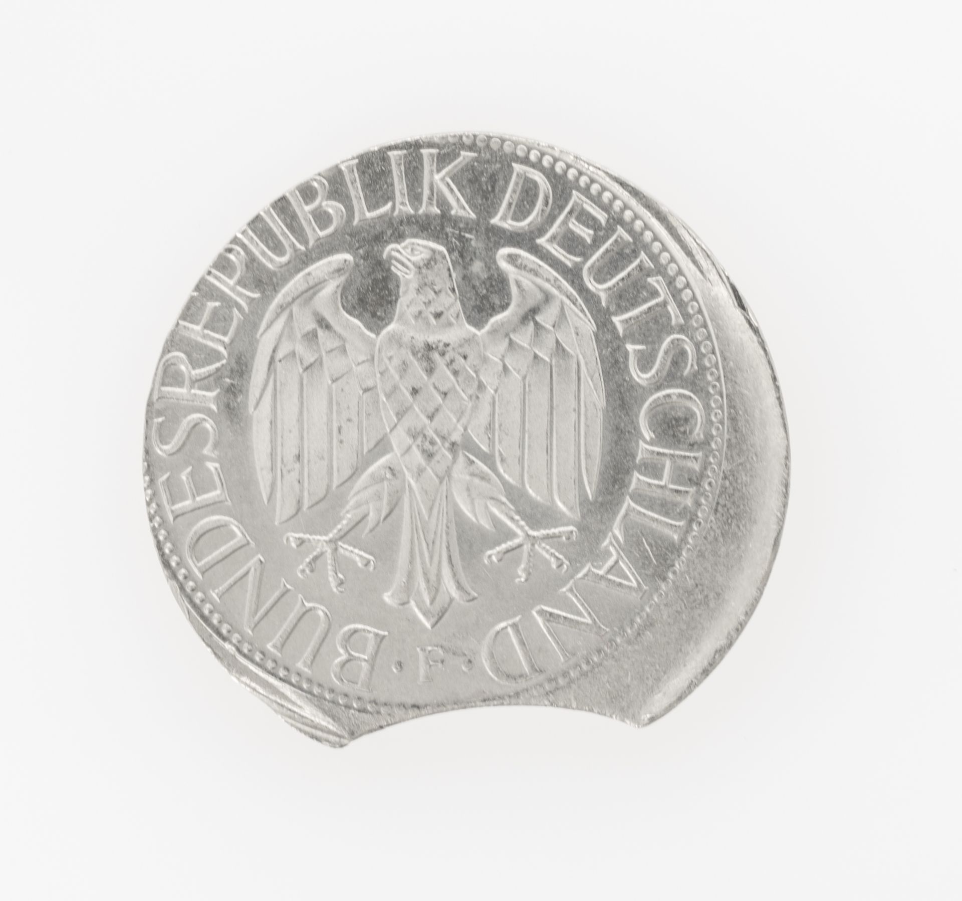 Deutschland 1984, 1.- DM - Münze Fehlprägung: Zainende und dezentral geprägt. - Bild 2 aus 2