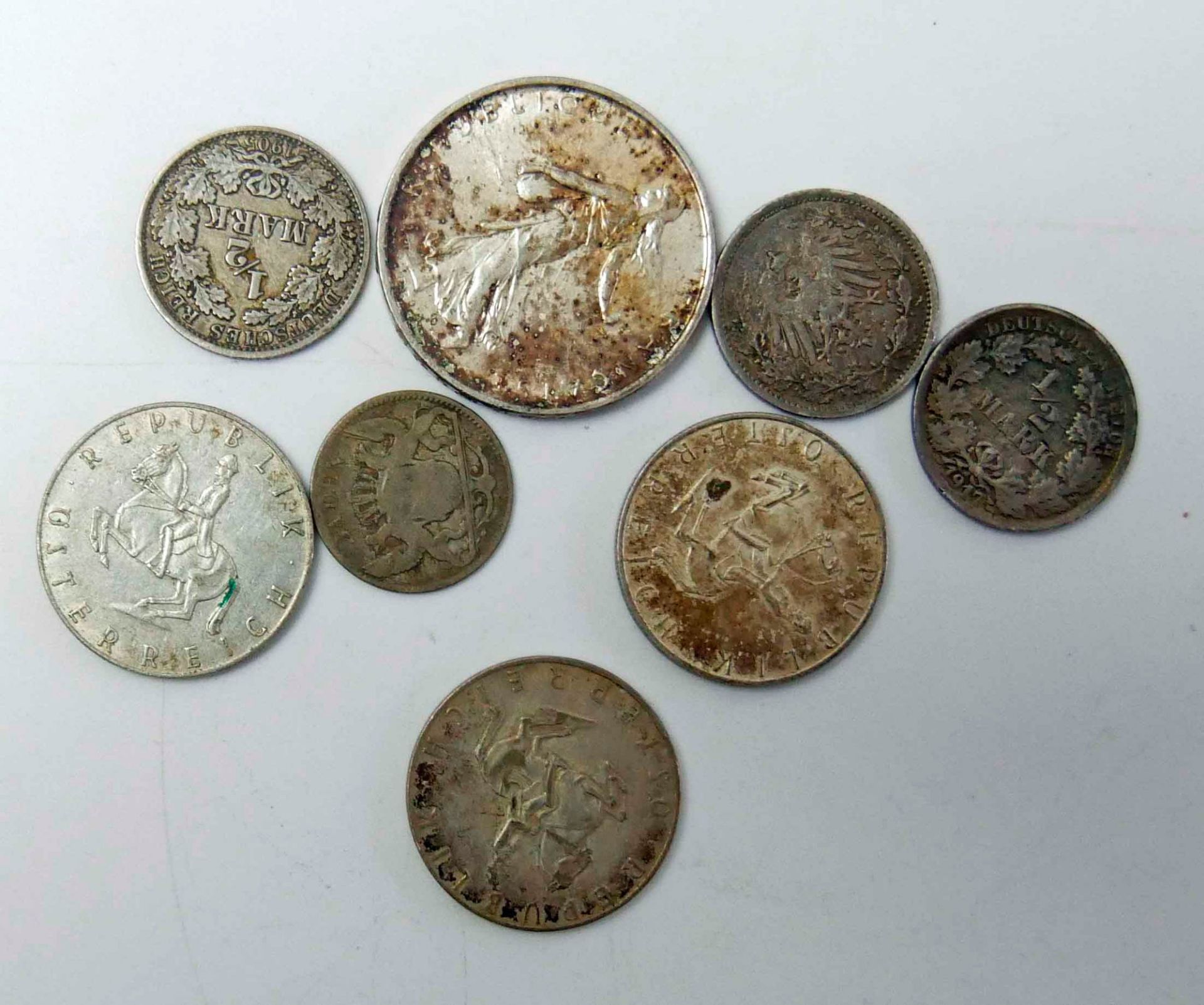 kleines Lot Silbermünzen, ab 1853 - Image 2 of 2