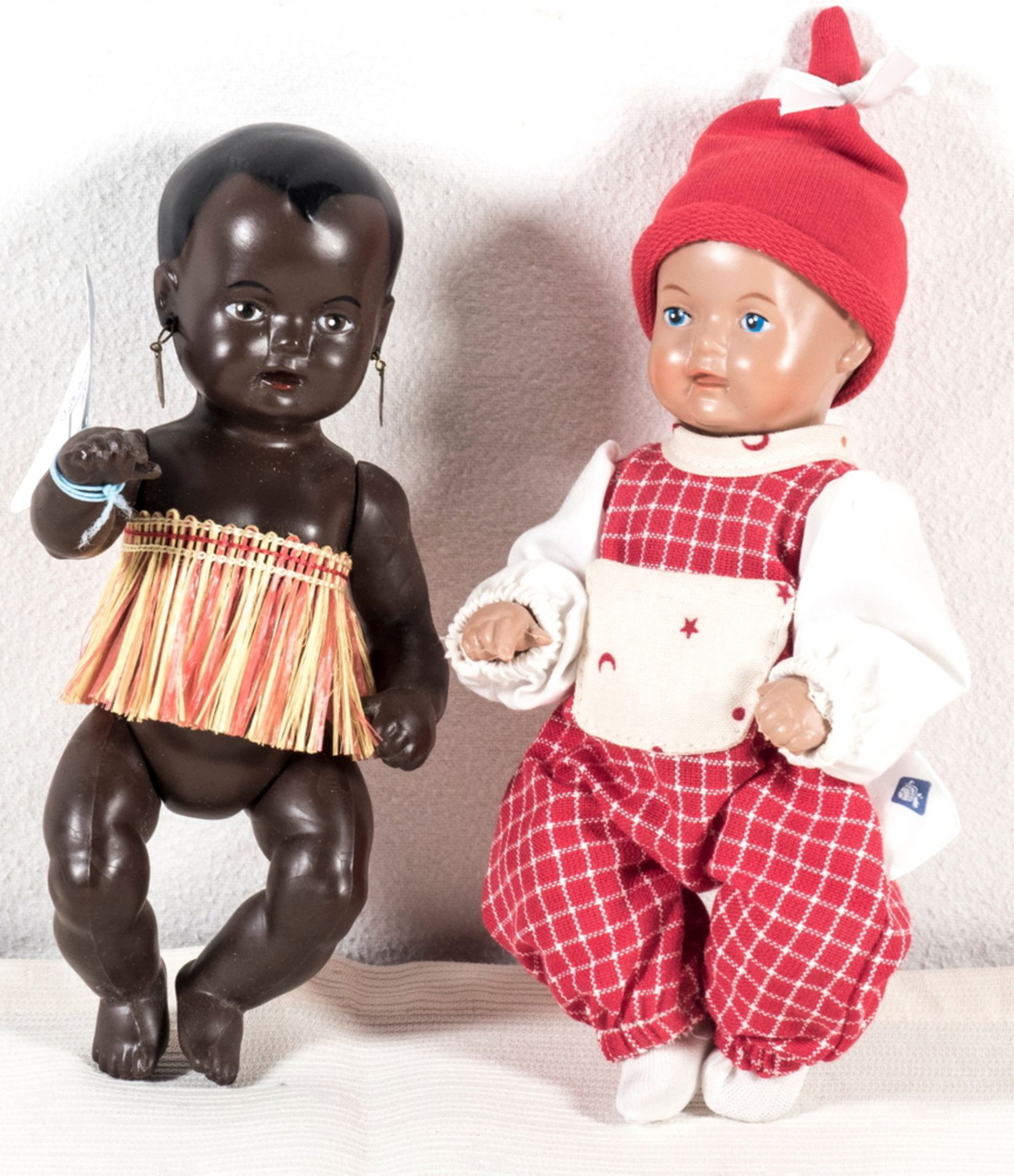 Zwei Schildköt - Puppen, 16 cm.