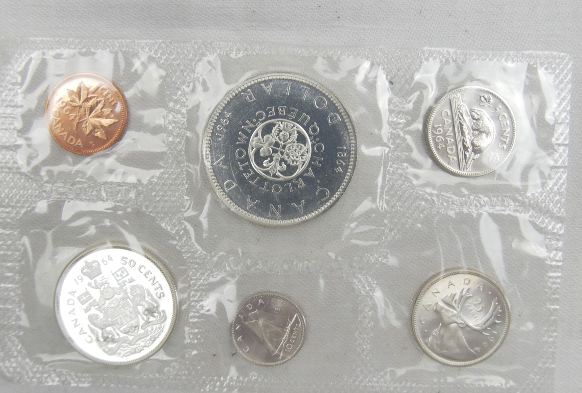 Münzsatz Canada 1964 sowie 1 Canada Dollar Silber 1978 - Bild 3 aus 4