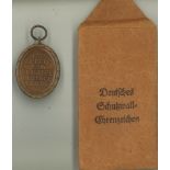 Hermann Monnerjahn, D.A.K., Deutsches Schutzwall-Ehrenzeichen mit Original Verleihungs-Tüte.