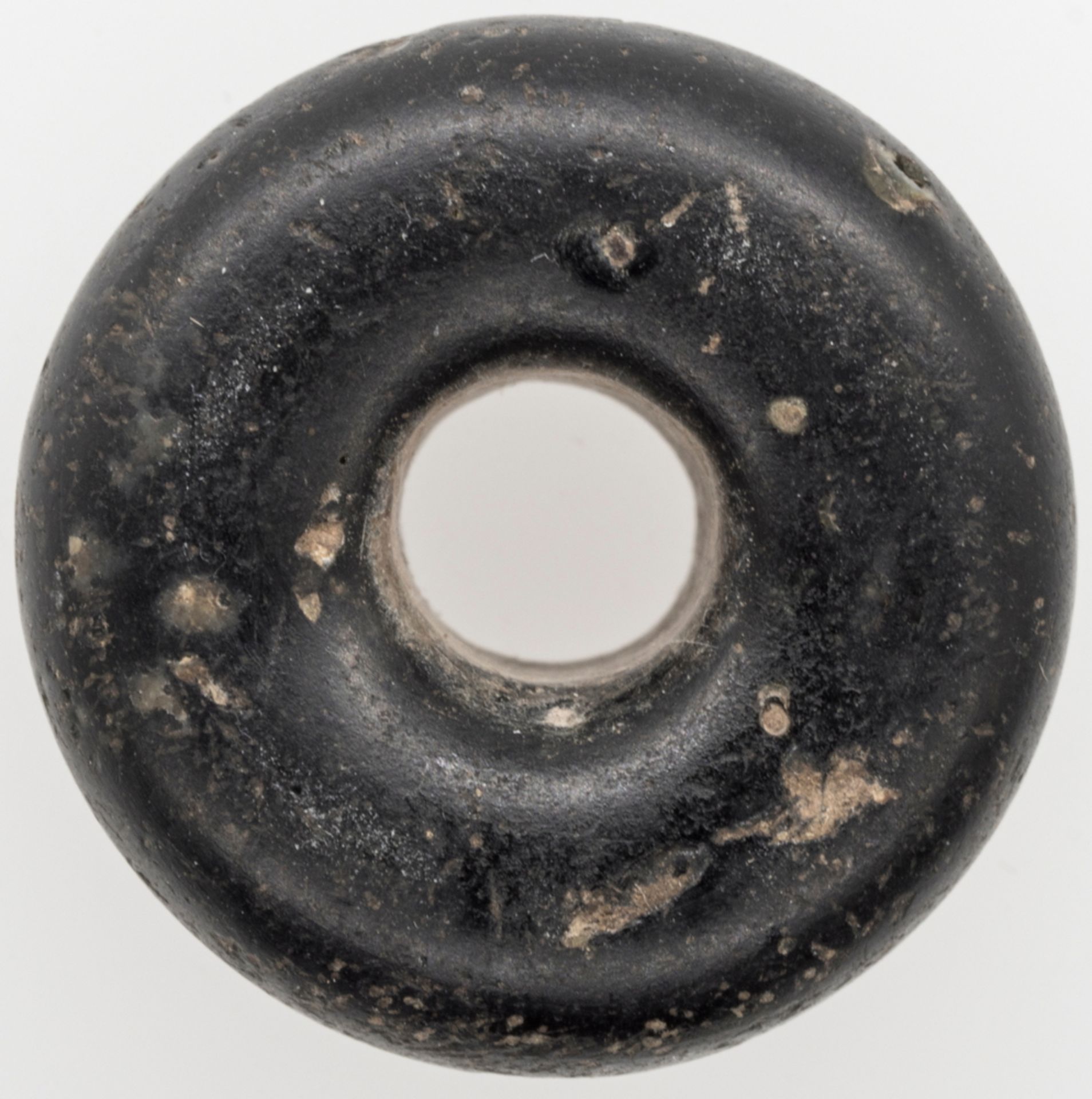 Spinnwirtel?, Material: Stein, Durchmesser: ca.19,7 mm, Stärke: ca. 9,3 mm. Gewicht: ca. 5,1 g. - Bild 2 aus 2