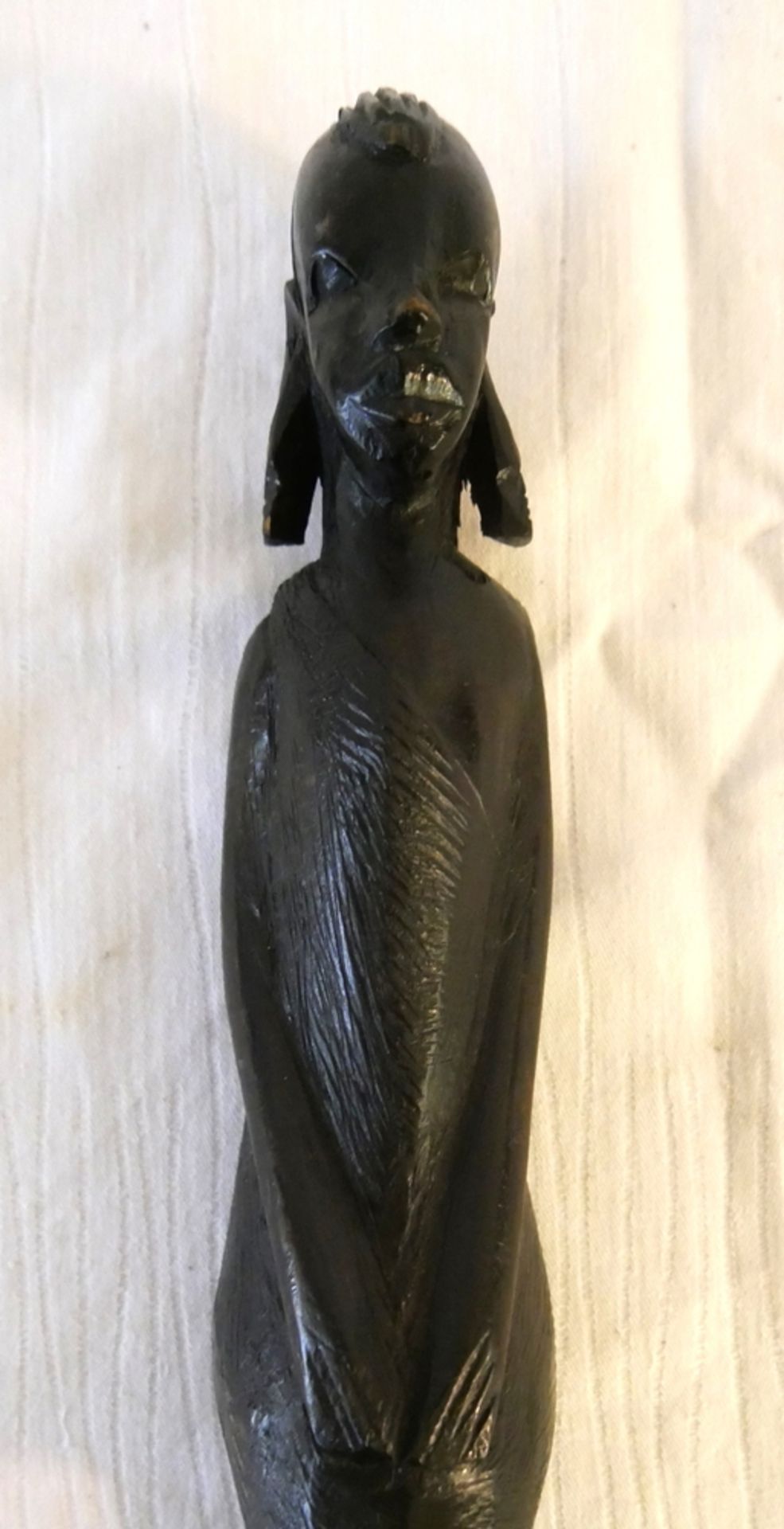 Ebenholz Figur Afrika. Höhe ca. 28 cm - Image 2 of 2