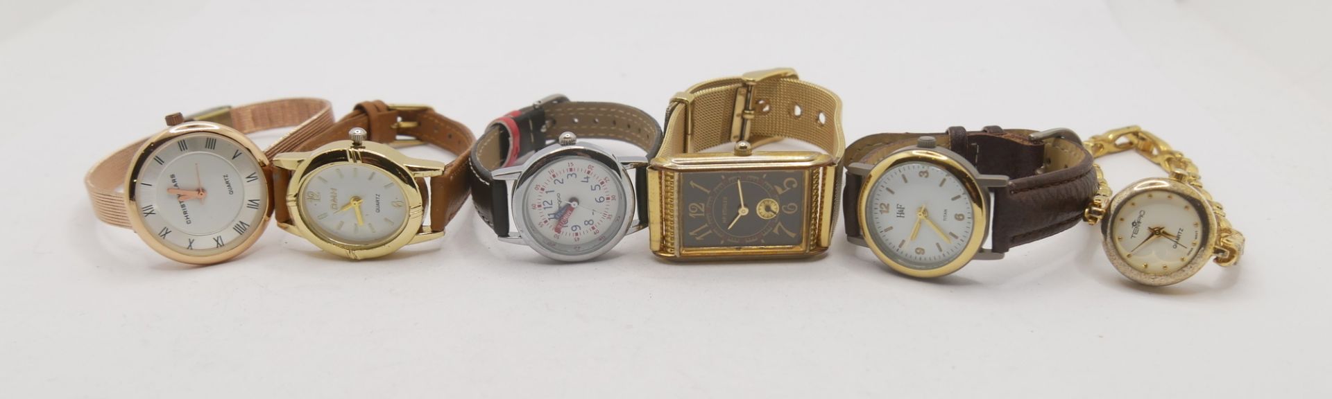 Lot Armbanduhren, insgesamt 6 Stück. Funktion nicht geprüft