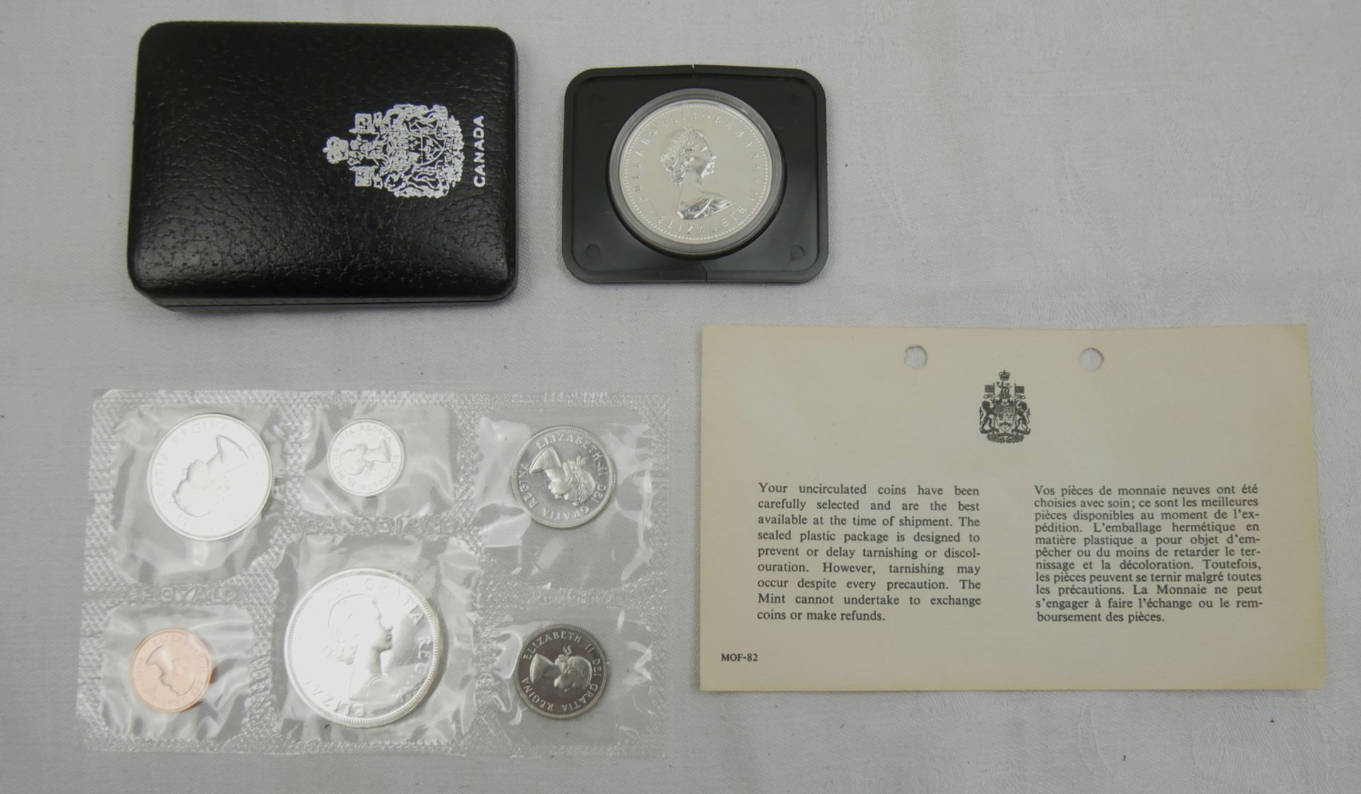 Münzsatz Canada 1964 sowie 1 Canada Dollar Silber 1978