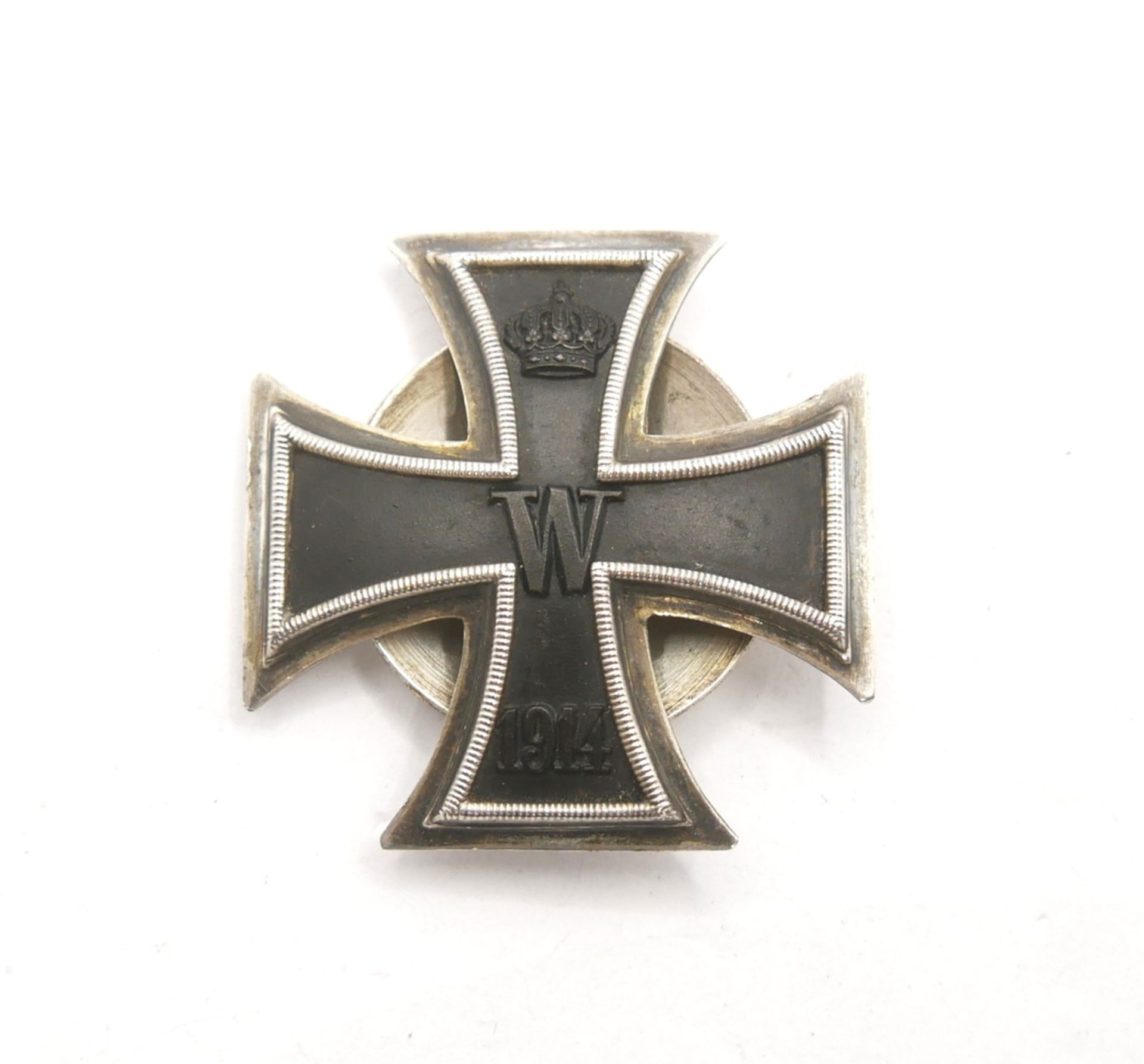 Eisernes Kreuz 1. Klasse 1914. 800er Silber gepunzt. Top Stück.