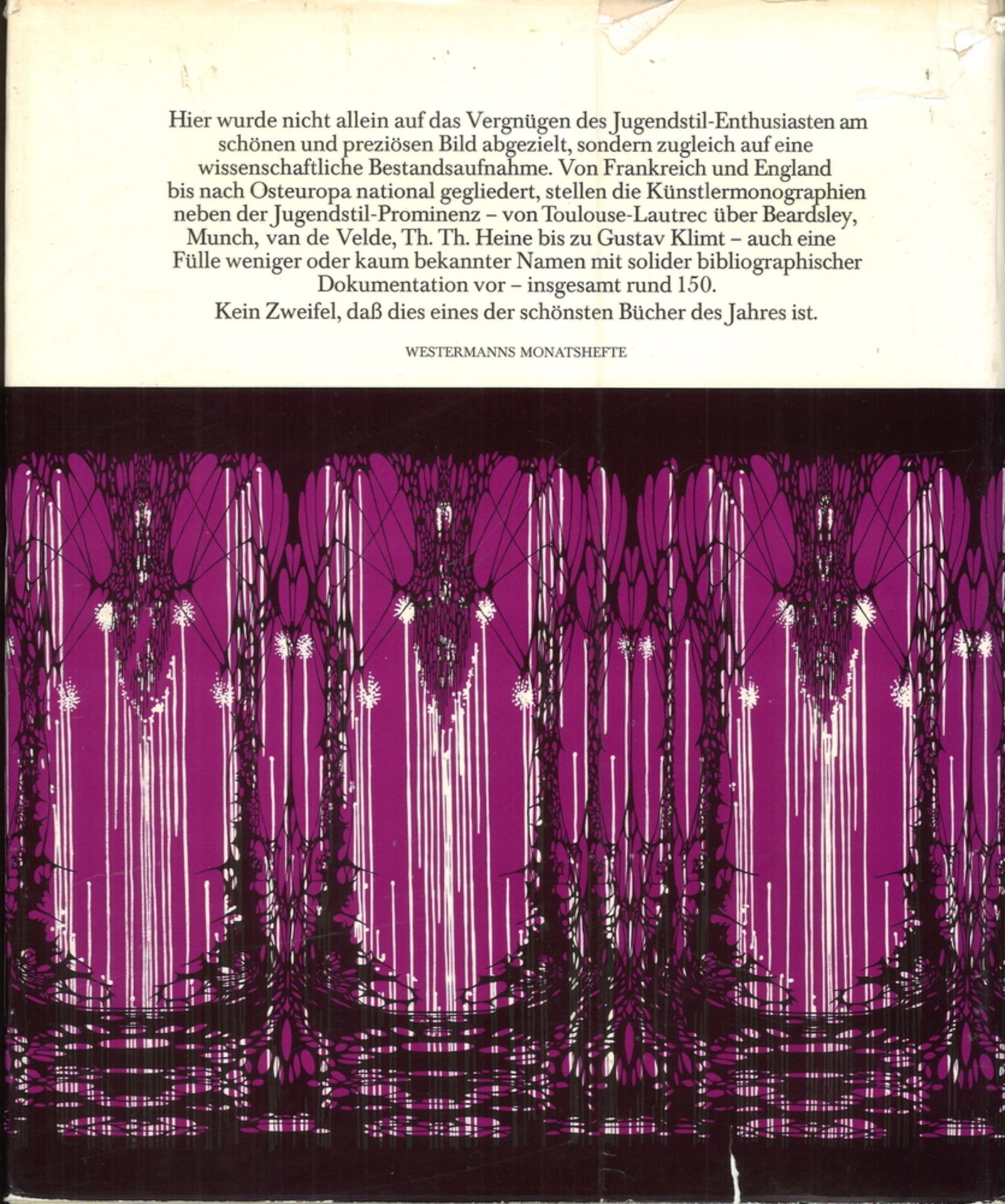 Jugendstil Druckkunst. Hans H. Hofstätter. 296 Seiten, mit 156 mehrfarbigen und 119 einfarbigen - Image 2 of 2