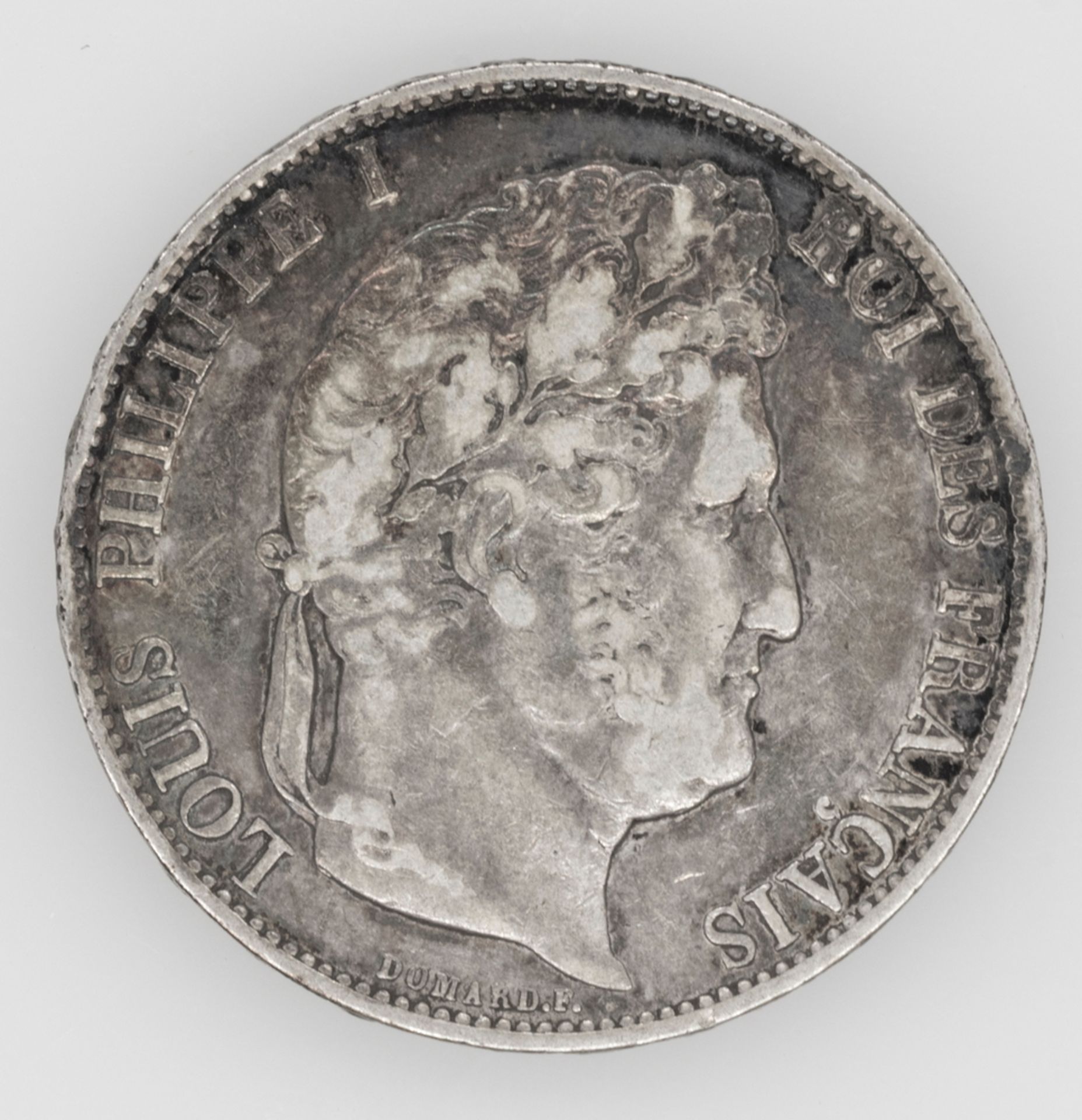 Frankreich 1847 BB, 5.- Francs - Silbermünze, "Louis - Philippe", Prägeanstalt Straßburg. Erhaltung: - Bild 2 aus 2