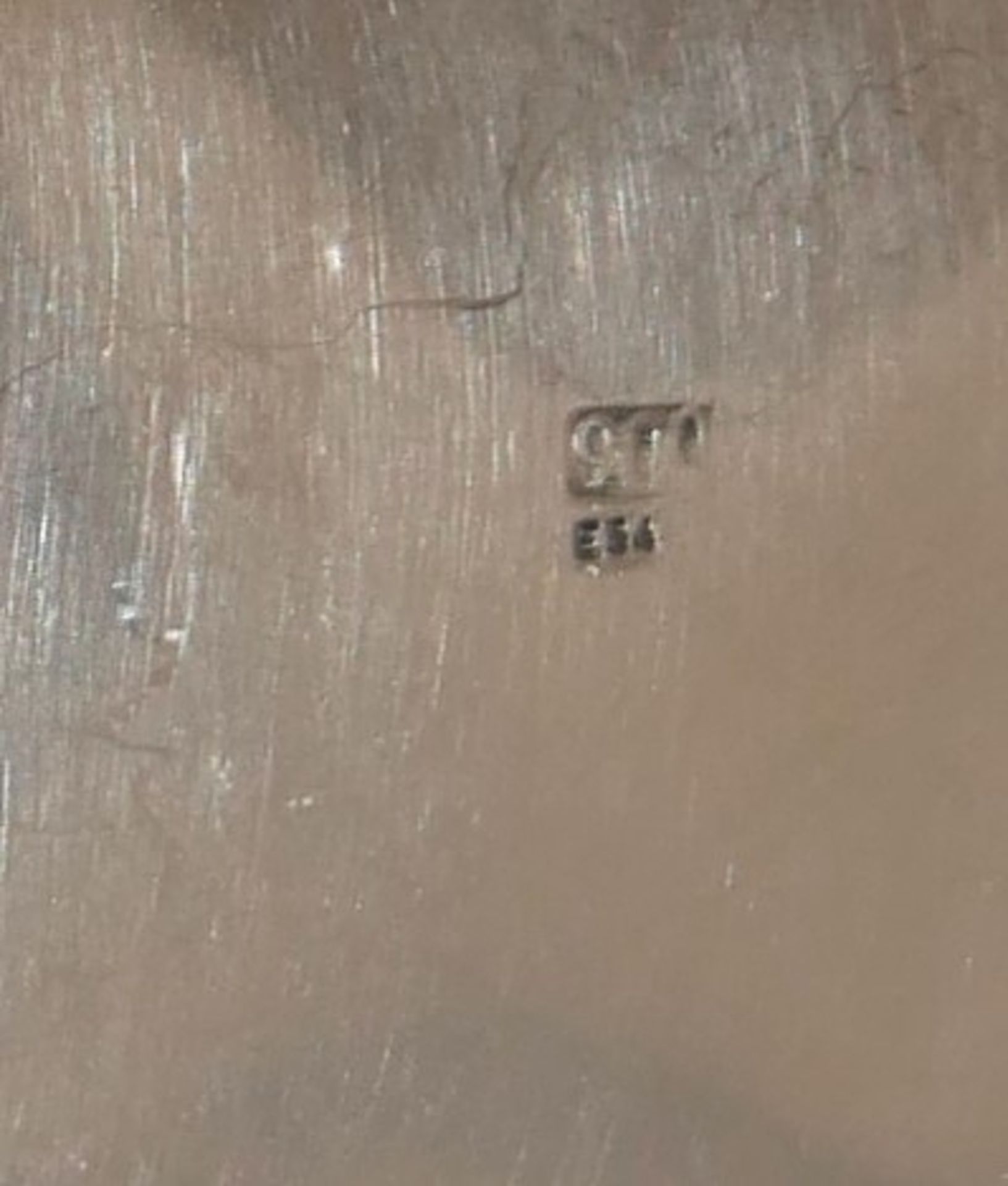 900er Silber Schälchen auf Füßen, gepunzt 900 & ES4. Höhe ca. 4,5 cm, Breite ca. 10 cm - Image 4 of 4