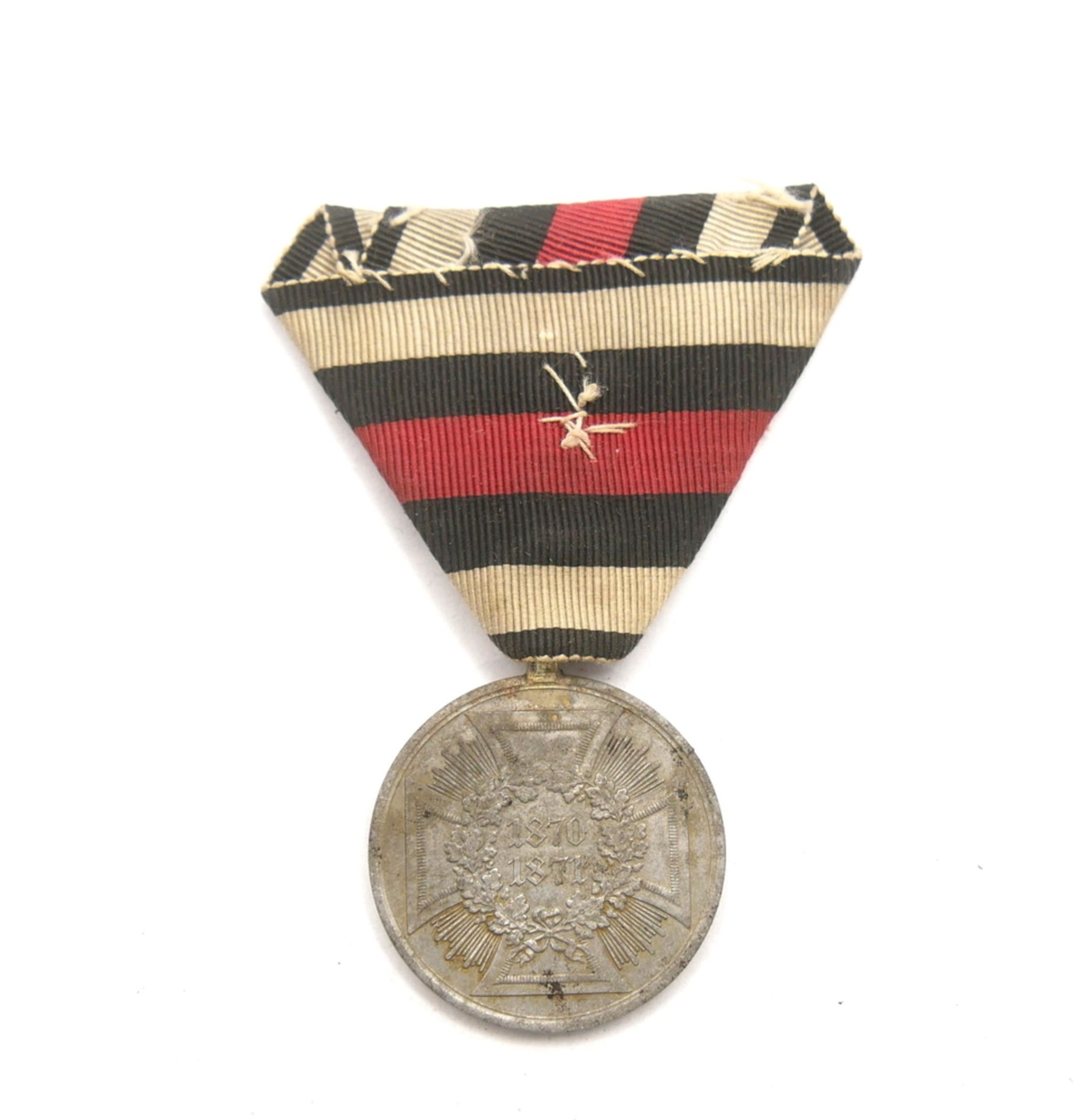 Auszeichnung an Nichtkämpfer Silber - Ausführung. Kriegsgedenkmünze 1870/71 - Image 2 of 2