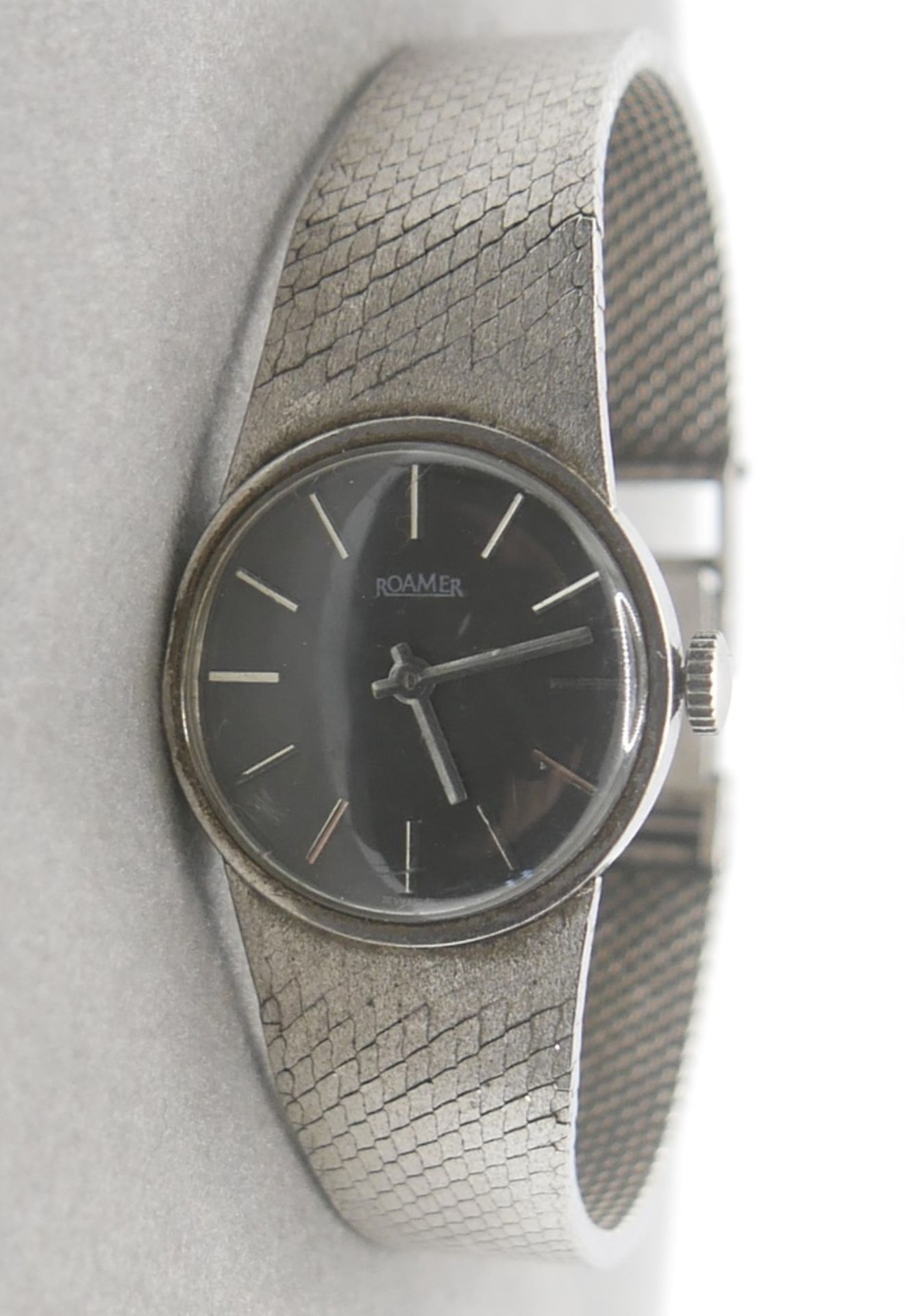ROAMER 800er Silber Armbanduhr, ohne Funktion für den Uhrmacher. - Bild 2 aus 2