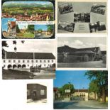 Lot Ansichtskarten Fliegerhorst Illesheim, dazu ein Foto aus der Zeit (1941) und Fliegerhorst