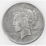 USA 1921, 1 Dollar, Morgan Dollar, Silber. Erhaltung: ss.