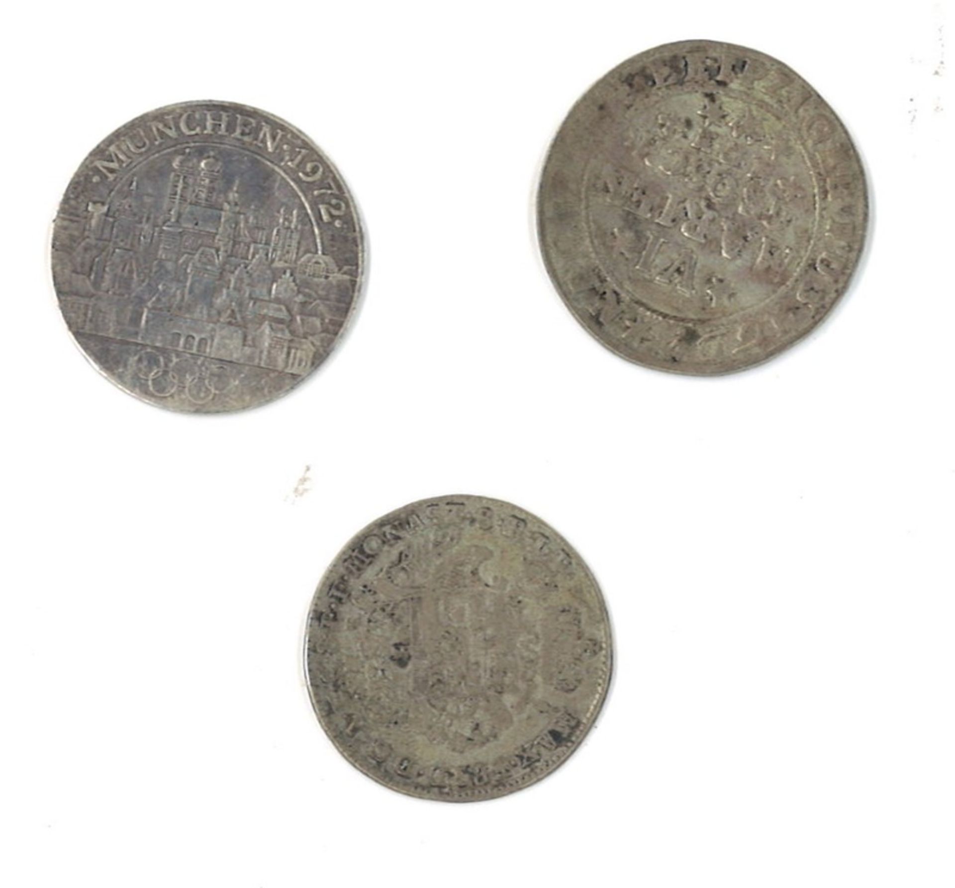 2 Münzen & 1 Medaille, bitte besichtigen! - Bild 2 aus 2