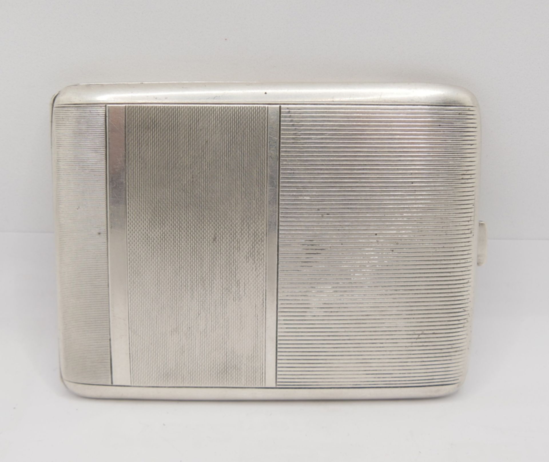835er Silber Zigarettenetui. Länge ca. 10 cm, Höhe ca. 7 cm