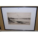 •AR BERNARD AYRE WALKER (1886-1972) BIDEFORD, ETCHING, SIGNED IN PENCIL LOWER RIGHT, INSCRIBED LOWER