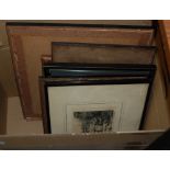 BOX - ASSORTED DECORATIVE PICTURES AND PRINTS