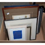BOX - ASSORTED DECORATIVE PICTURES AND PRINTS