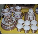 A WEDGWOOD 'CLEO PATTERN' PART TEA SET, TOGETHER WITH A ROYAL ALBERT 1940'S 'ENGLISH CHINTZ' PATTERN