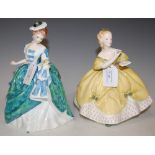 TWO ROYAL DOULTON FIGURES, 'THE LAST WALTZ' HN2315, AND 'LINDA' HN3374